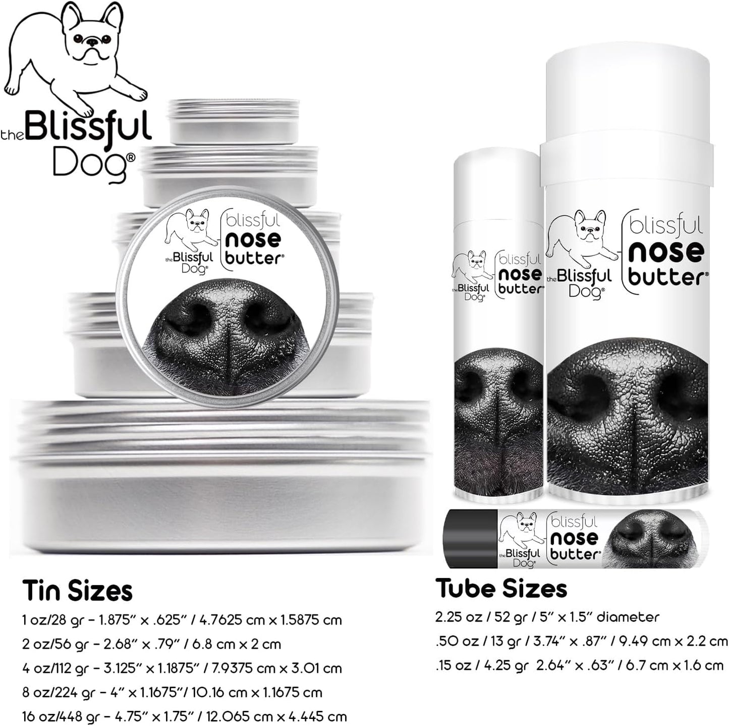 The Blissful Dog Great Pyrenees Unscented Nose Butter - Dog Nose Butter, 8 Ounce