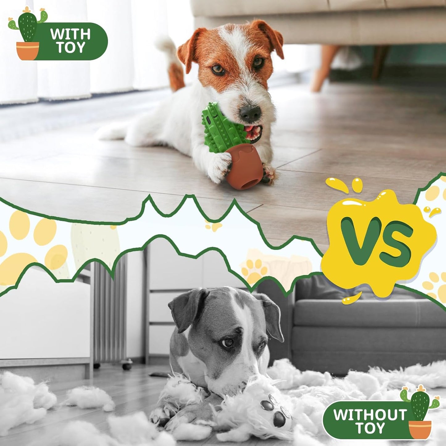 Dog Chew Toys Toothbrush Stick Teeth Cleaning Brush Dental for Medium Large Dog, Puppy Christmas,Easter Birthday Gifts,Outdoor Dog Squeaky Toys for Aggressive Chewers Tough Toys Interactive