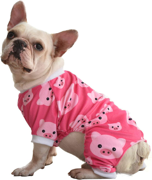 CuteBone Dog Halloween Pajamas Puppy Onesies Small Dogs Soft Pjs Coat Cat Apparel Comfy Pet Christmas Clothes Outfit Doggie Bodysuit P46XXL