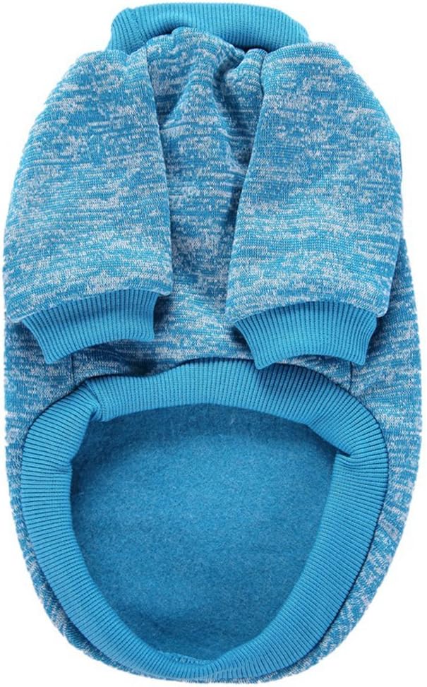 Jecikelon Dog Clothes Dogs Sweater Soft Puppies Clothing Winter Puppy Sweaters Warm Outfit for Dogs Small XXS XS Cat Apparel (Light Blue, S)