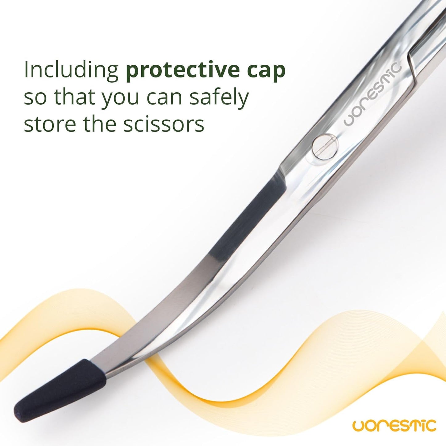 Long Aquarium Scissors for Plants 9.8 inches, Aquascaping Scissors, Aquarium Plant Trimmer, Aquascape Tools, Terrarium Tools for Plants (1 Pc Wave)