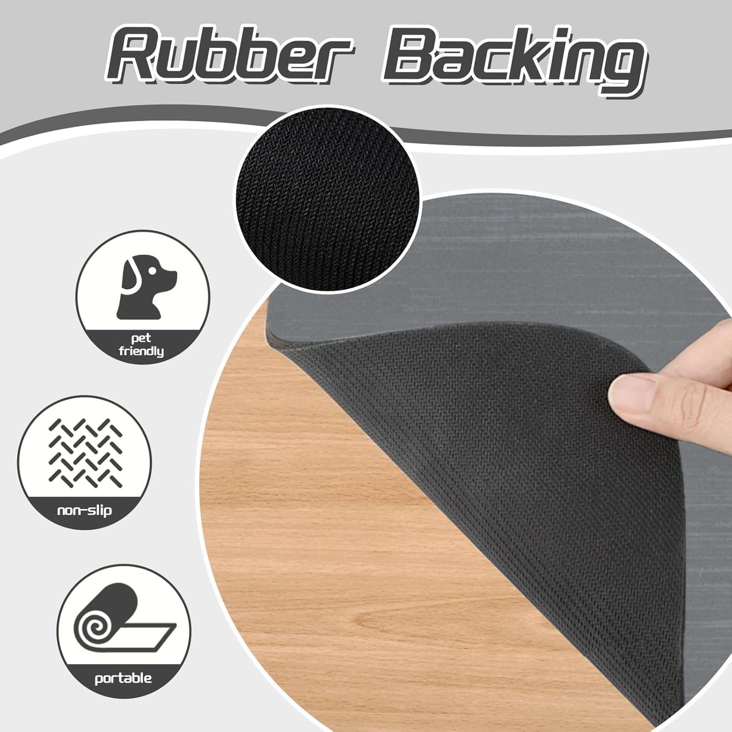 Le courant Dog Cat Feeding Mat,Rapid Absorbent Pet Mat, Bone Shaped Placemat Water Bowl Mat with Rubber Backing,No Stains Cat Mats Indoor, Pet Accessories Supplies,Grey.Dog Paw