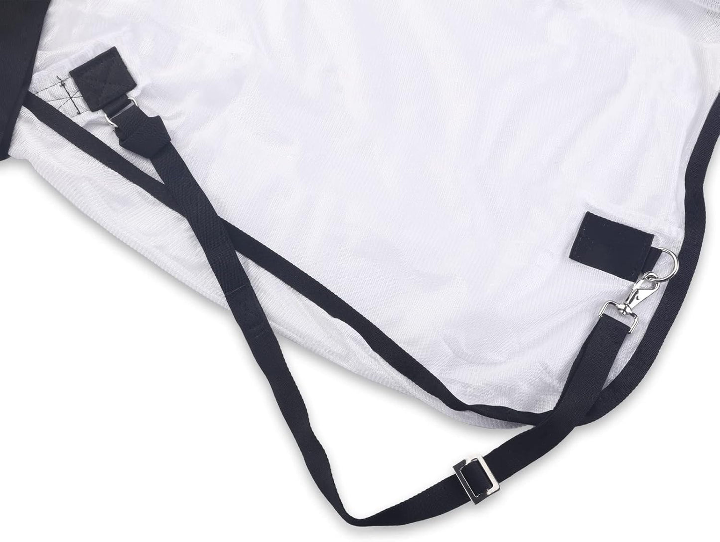 Comfy Mesh Horse Fly Sheet Equine Summer Sheets Stand Neck White 66