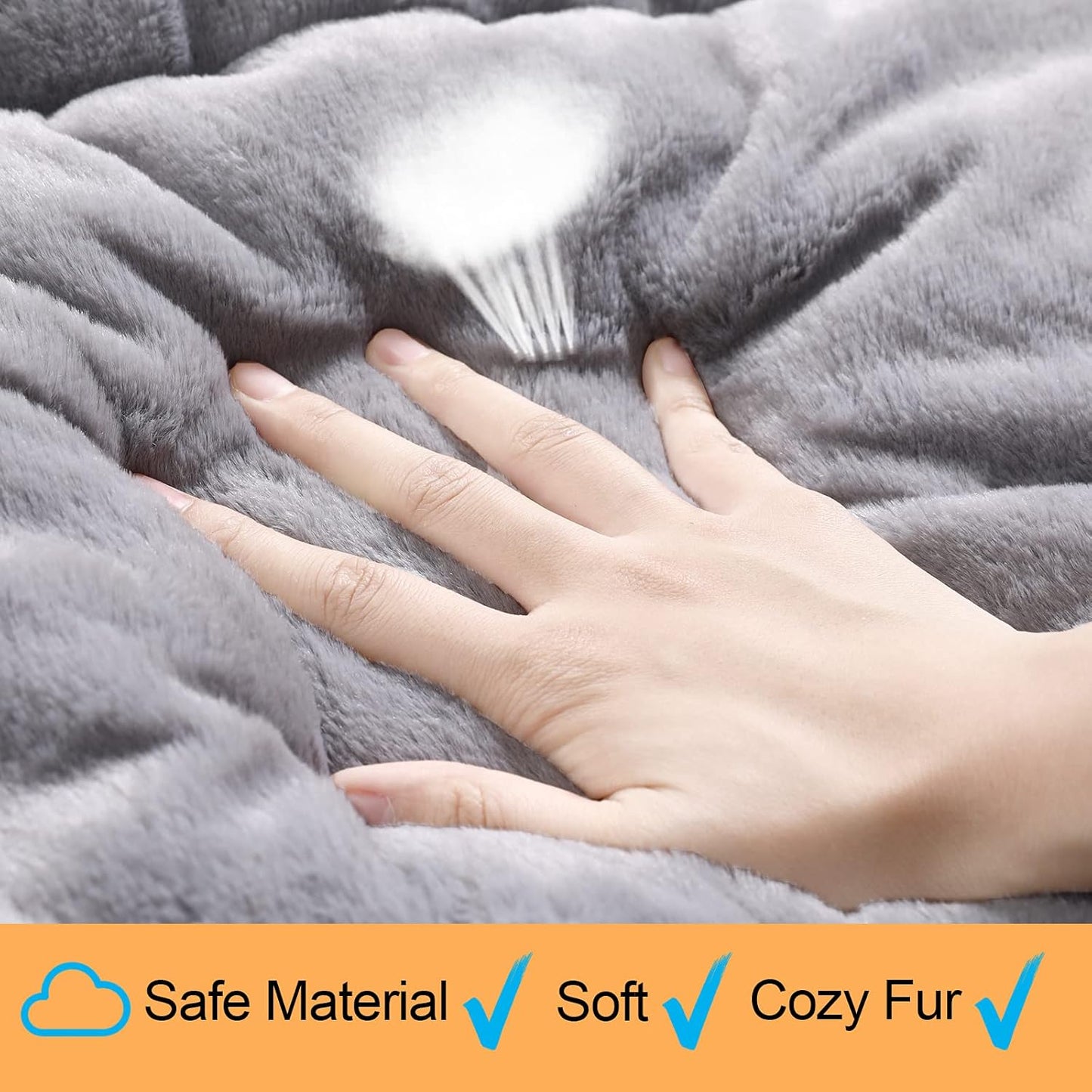 Dog Beds Crate pad for Extral Small Fit Metal, Utral Soft,Washable&Antislip Kennel Pad for Dogs Cozy Sleeping Mat,Gray 22inch