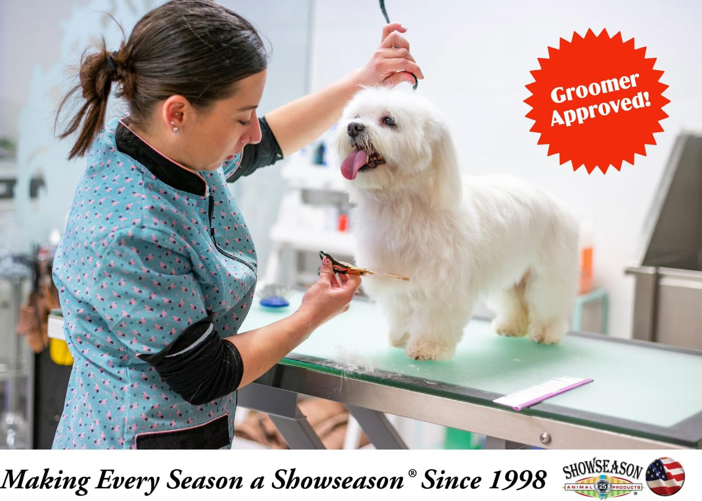 Showseason Naturals® Leave-in Conditioning Pet Spray 12 oz. for Dogs and Cats | Paraben Free | Moisturizing | Biodegradable and Non-Toxic | Made in The USA