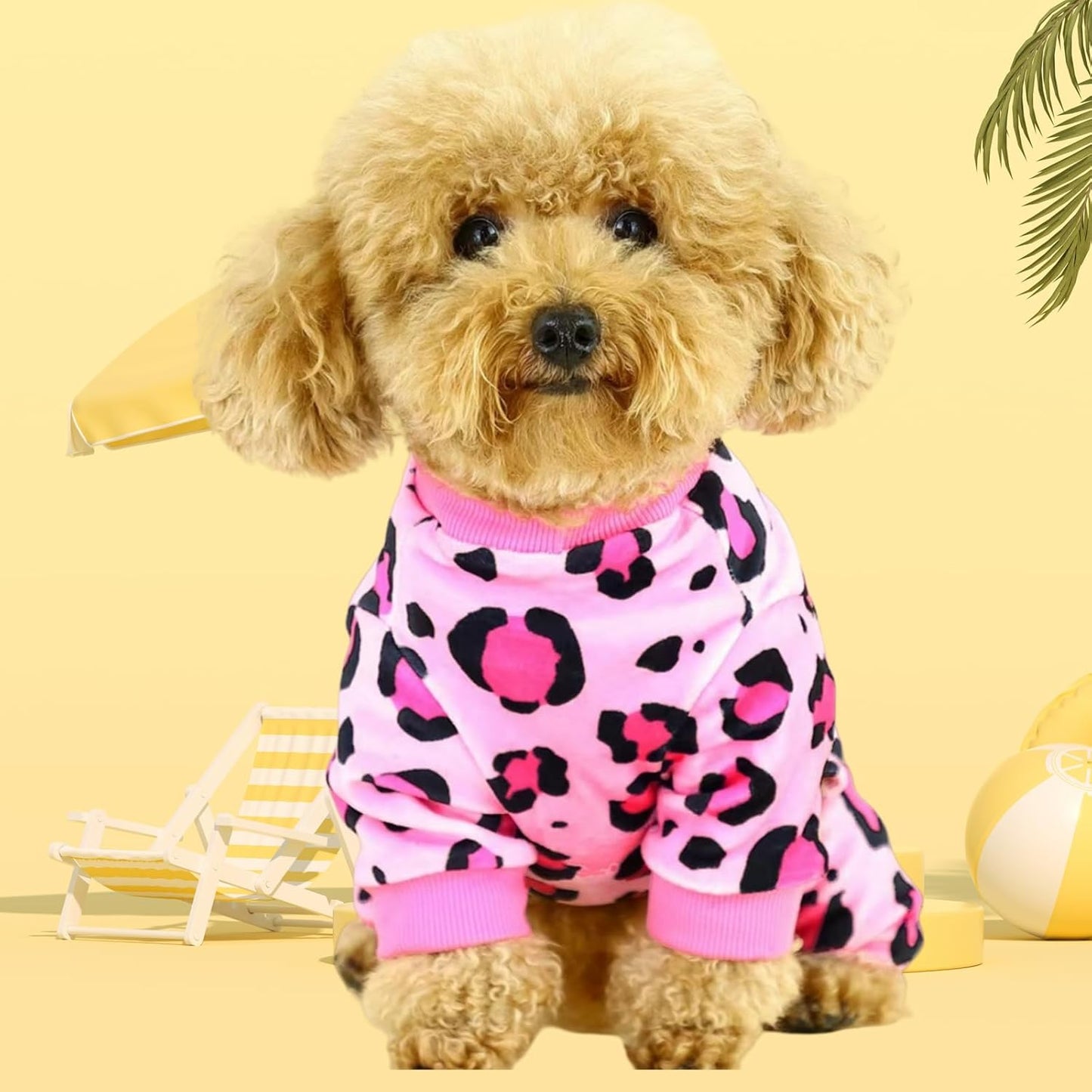 Vet-Approved Dog Pajamas Onesie for Large Dog Pjs - Lightweight Soft Stretchy Puppy Clothes - Certified Hypoallergenic Comfort Anxiety-Reducing (Pink,XXXX-L)