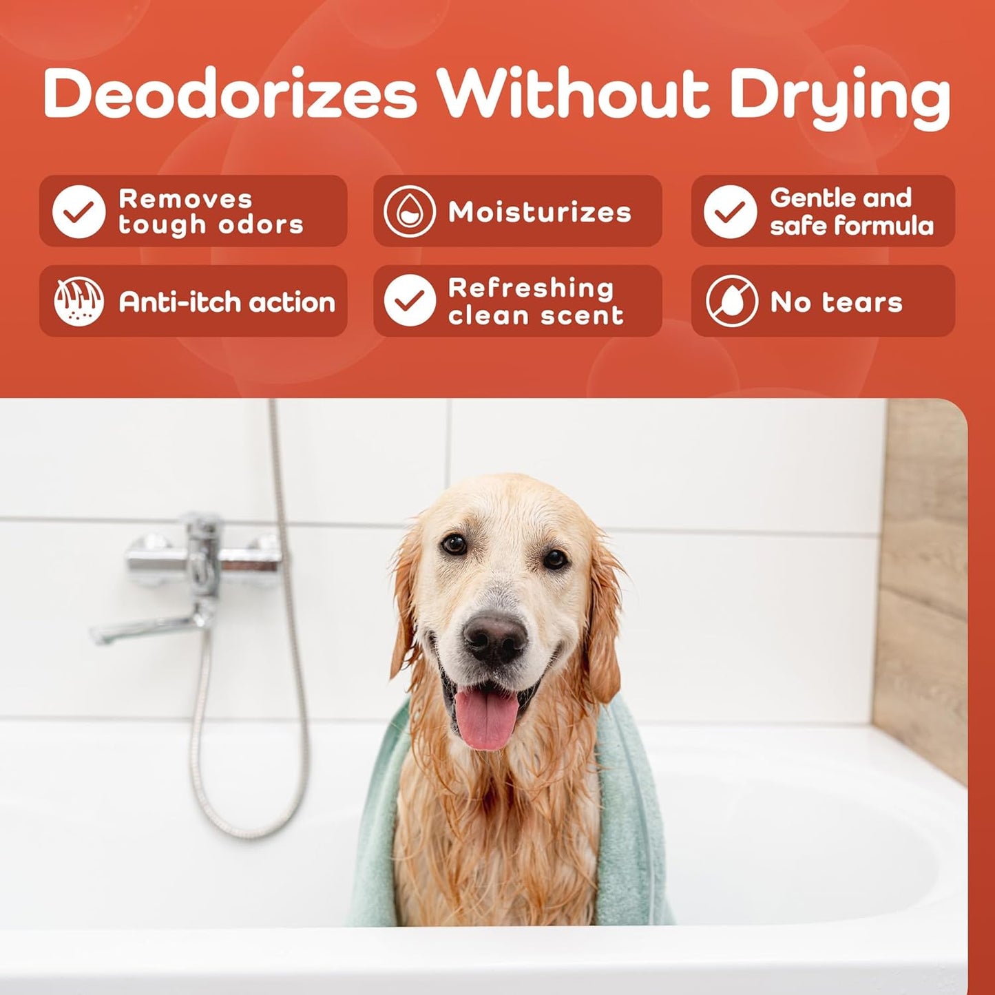 Sensitive Care -Tangle-Free-Silky Shine Softening and detangling Shampoo, Delicate Coat Clean & Odor Control Shampoo – Advanced Shine Formula for Dogs (Golden Retriever, 16 Fluid Ounces)