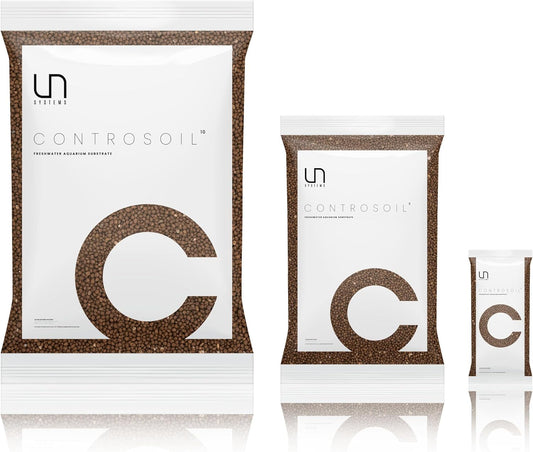 Ultum Nature Systems Controsoil - Freshwater Aqua Soil Substrate for Fish, Shrimp, Live Plant Propagation and Aquascaping - 6.8pH Low Ammonia, Volcanic Ash - Brown, Fine (1 Liter | 2LB)