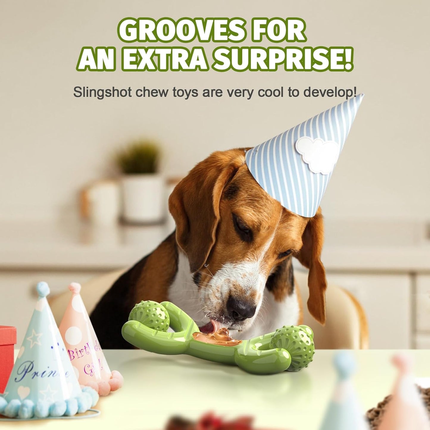 Indestructible Dog Toys for Aggressive Chewers - Heavy Duty Chew Proof Durable Toy for Large Breed Dogs, Interactive Tough Nylon Bone for Boredom Relief & Mental Stimulation