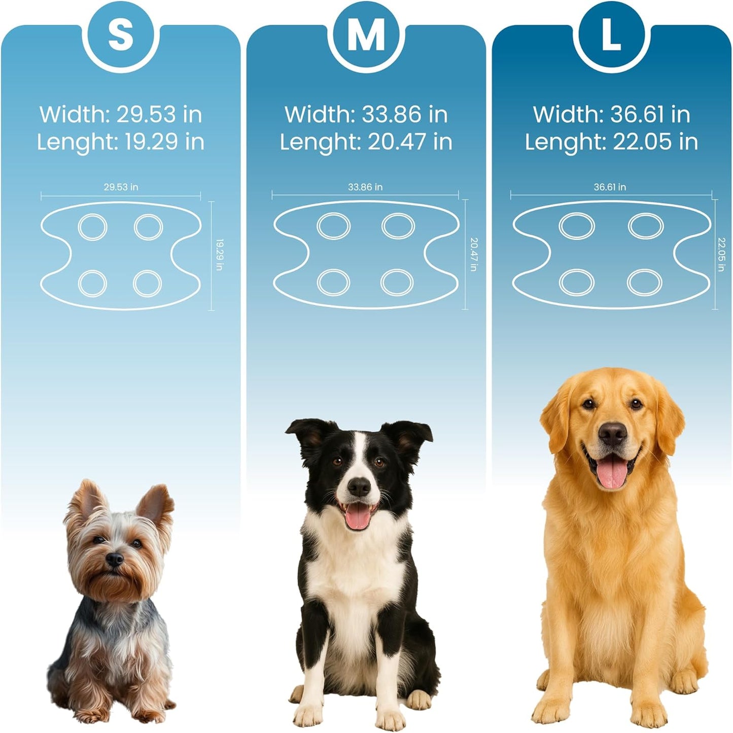 Pet Grooming Hammock Kit for Dogs & Cats - Includes Hammock Harness, Nail Clippers, Nail File, Grooming Glove, Dematting Comb, S-Hooks, Carabiners & Storage Bag for Easy Home Grooming Large (93×56) cm