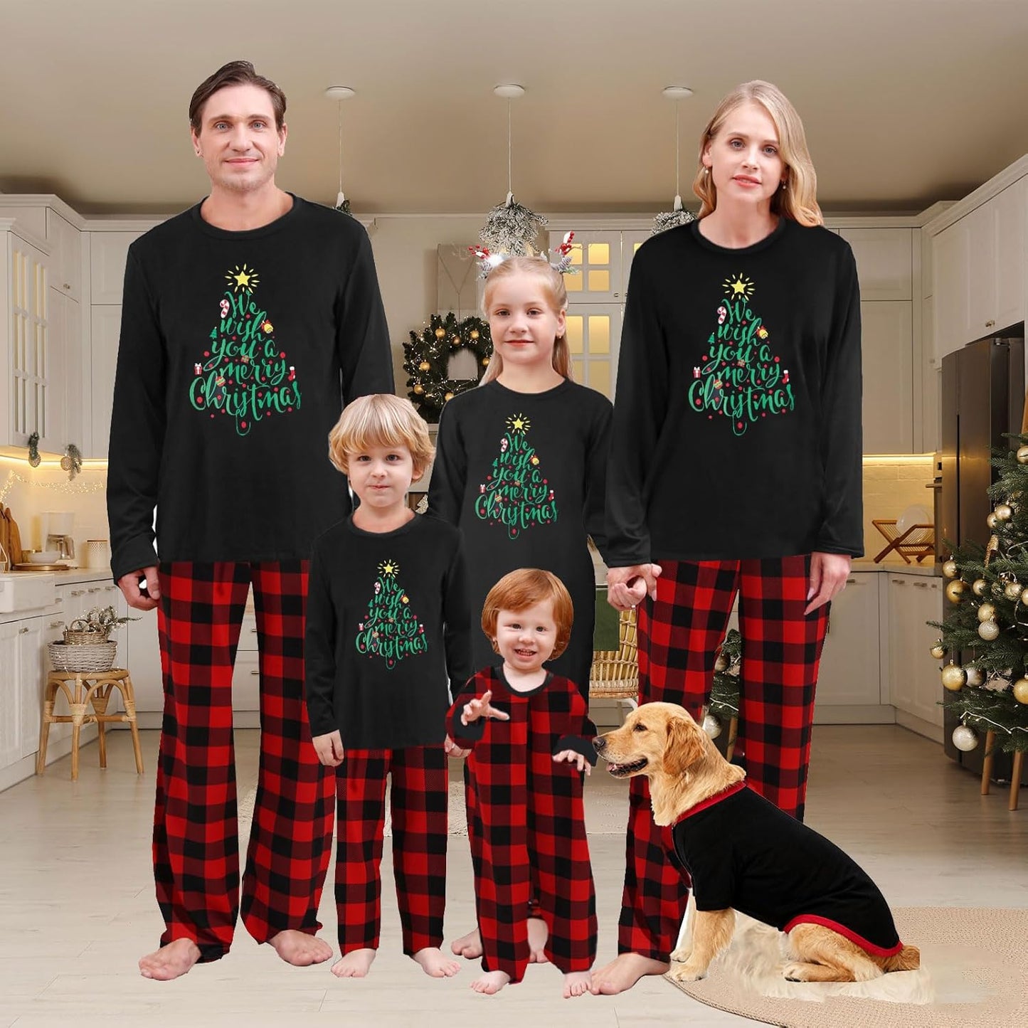 Matching Family Christmas Pajamas Set - Xmas Sleepwear PJs