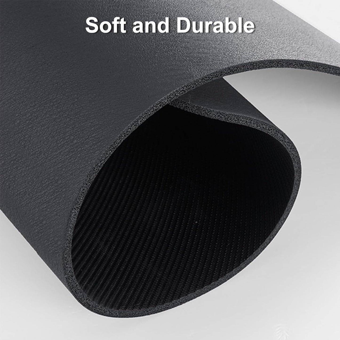 YCT Cat Food Mat for Pet Dogs - Non-Slip Super Absorbent, with Multiple Cat Heads Logo, 18.1 x 11.8 Inches, Black