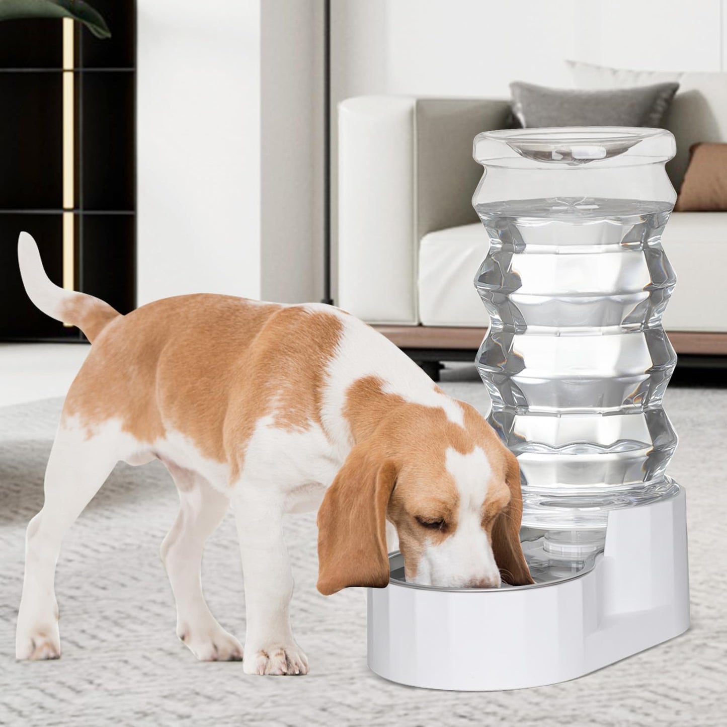 Sfozstra Automatic Pet Waterer,8L Gravity Stainless Steel Water Dispenser,100% BPA-Free, Large Capacity Water Feeder for Cats and Small and Medium-Sized Dogs