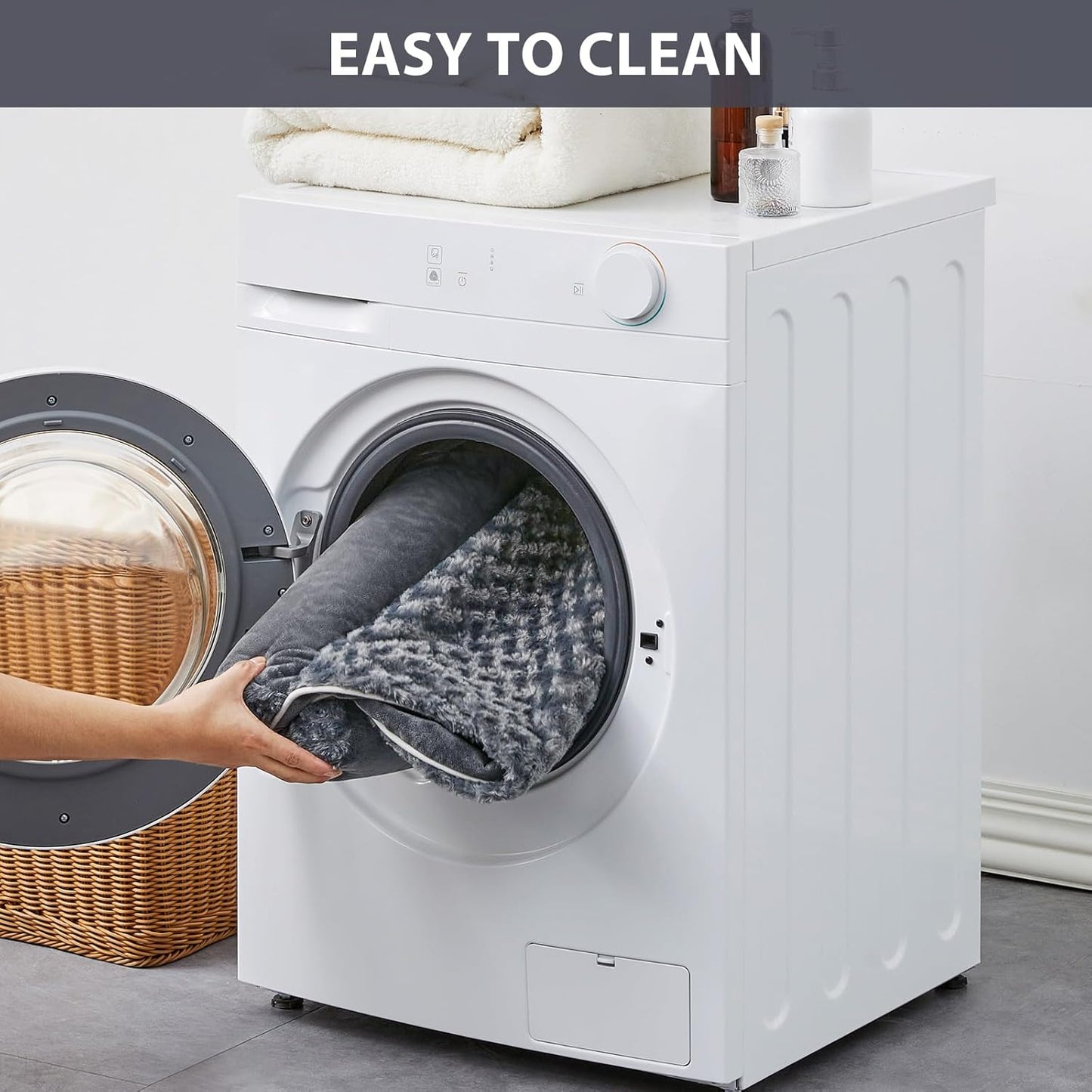 BFPETHOME Dog Beds for Large Dogs, Orthopedic Dog Bed for Medium Large Dogs,Big Waterproof Couch Pet Bed with Removable Washable Cover