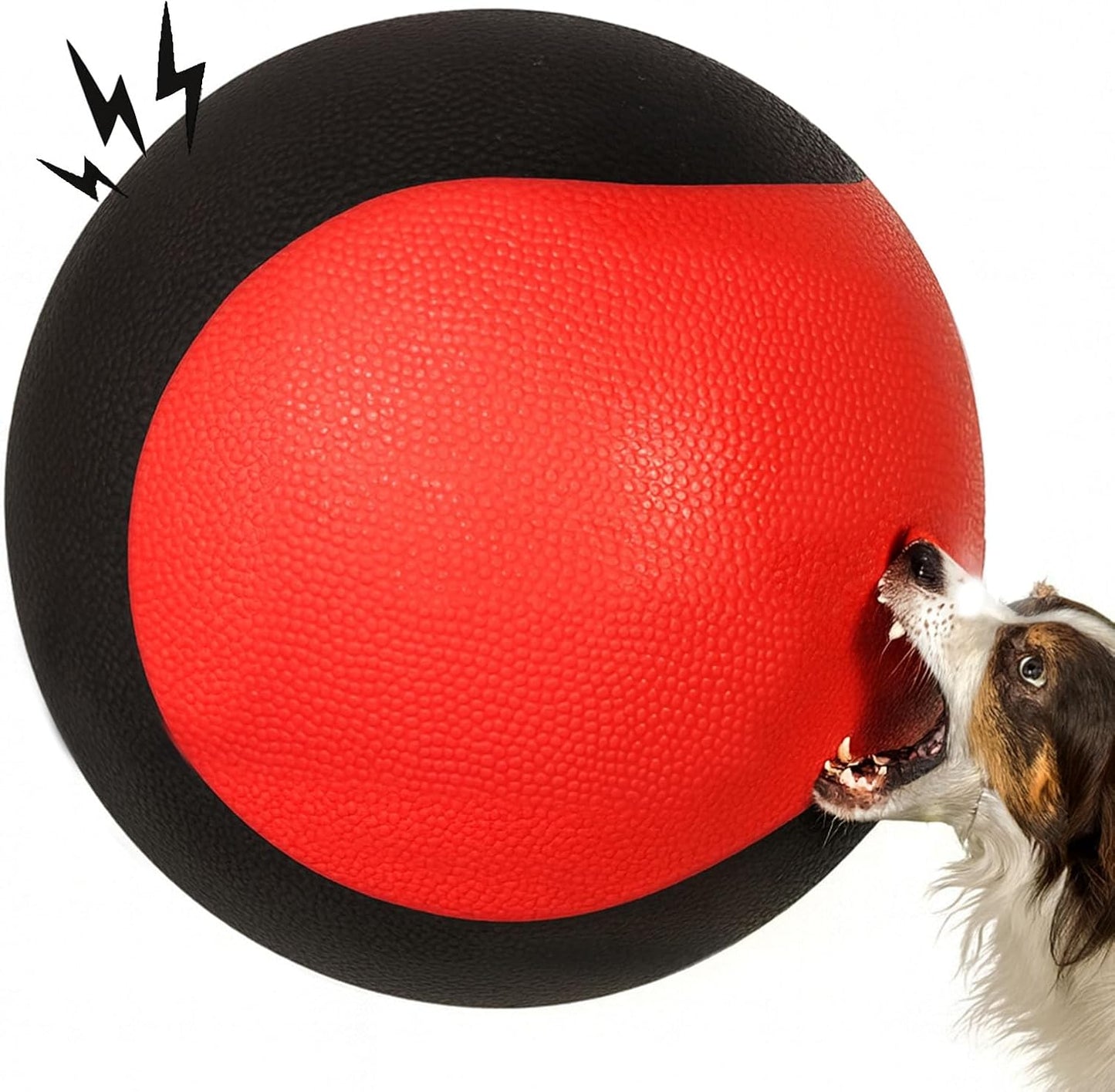 Interactive Squeaky Dog Toys Balls – Durable Rubber Dog Toy for Aggressive Chewers,High Bounce Dog Ball & Floating Fetch Ball,Indestructible Chew Toy for Medium & Large Dogs