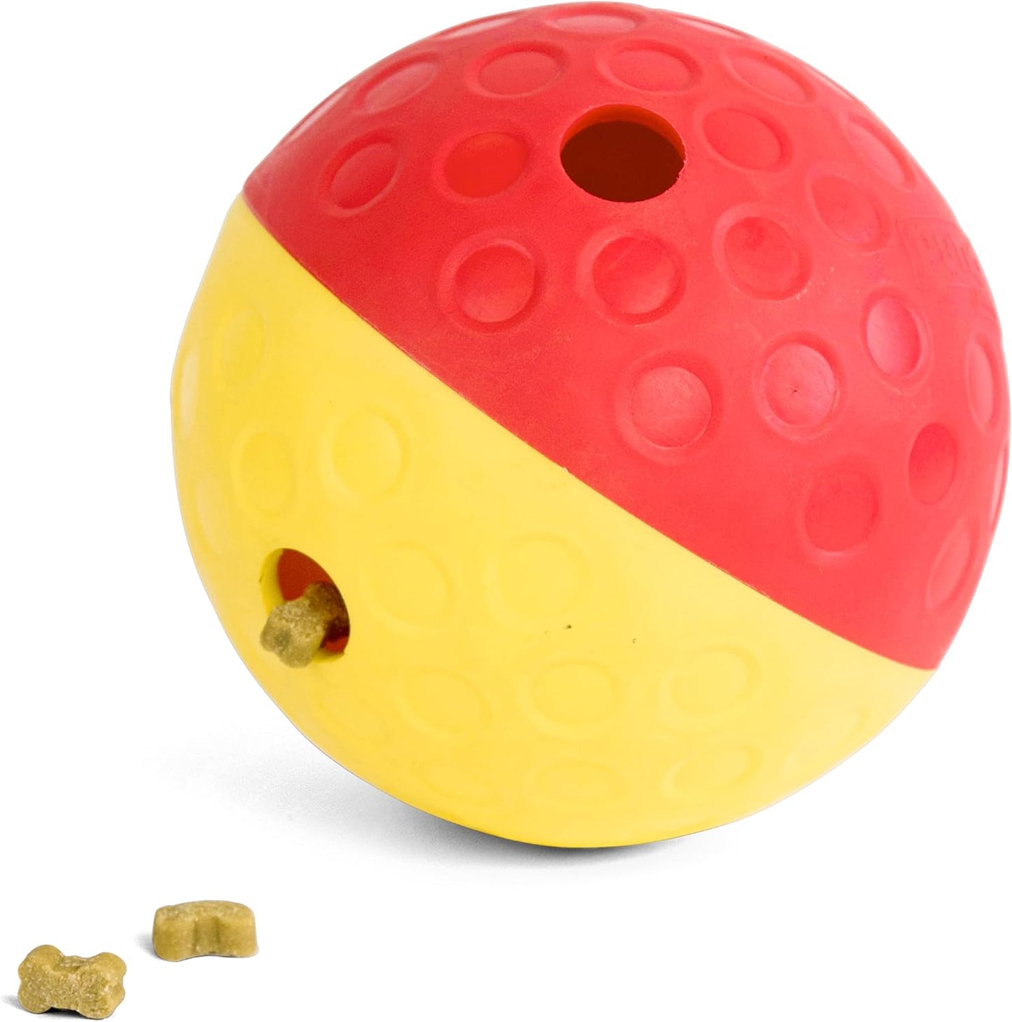 Outward Hound by Nina Ottosson Treat Tumble Interactive Puzzle Ball Dog Toy, Level 1 Beginner, Pink, Large (5.75" Diameter)