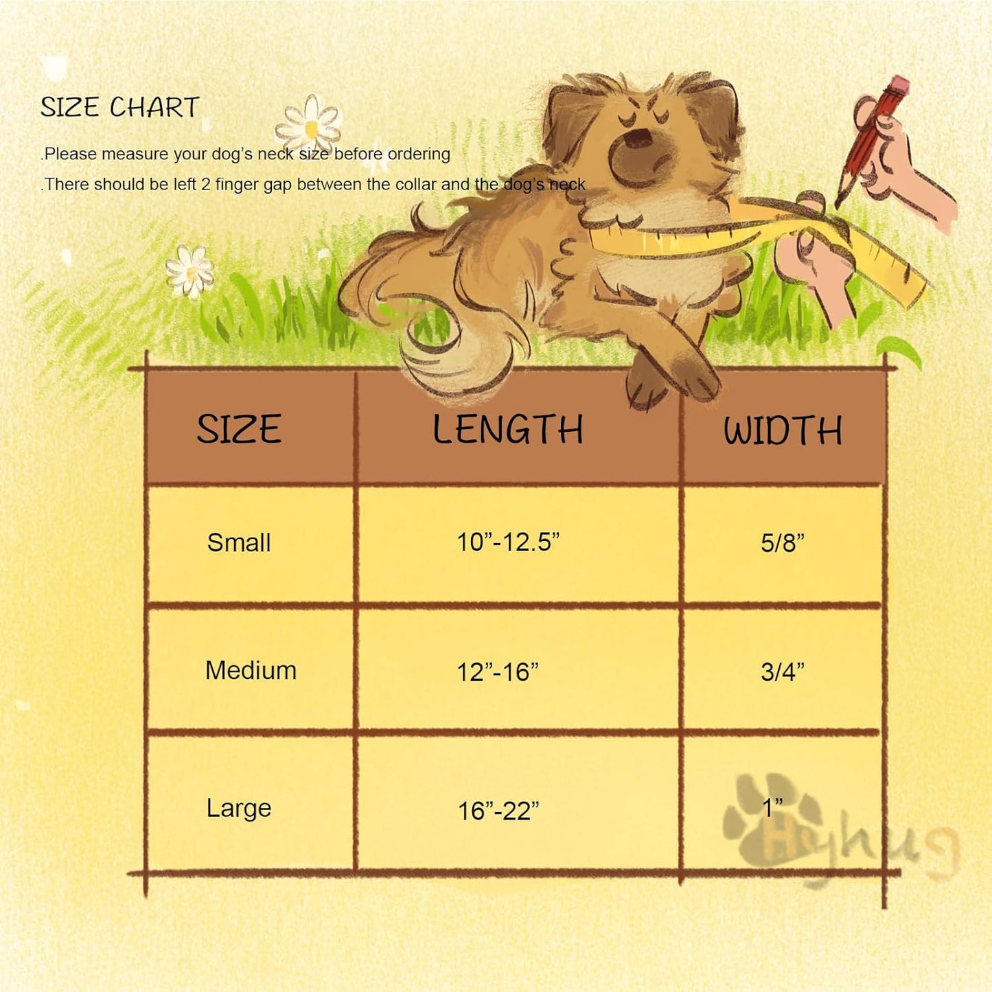 Hyhug Pets Solid Color Classic Regular Heavy Duty Basic Collar for Large Breeds Dogs, Unique Design Adjustment Triglide Slide (Buckle) Can Attached Name Tag Accessories. (Large, Sleet Gray)