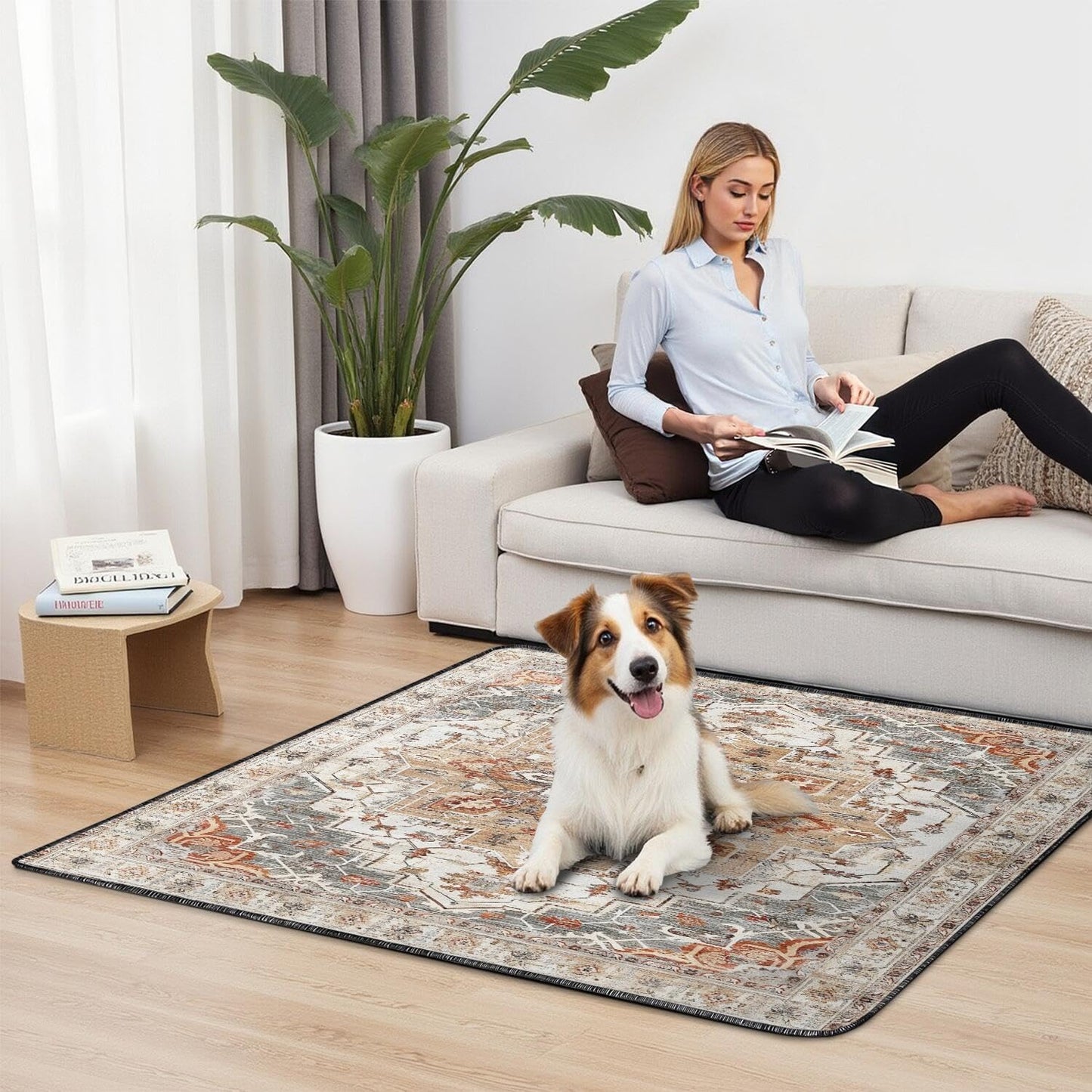 Washable Pee Pads for Dogs 2 Pack, Absorbent Reusable Puppy Pads Waterproof, Leakproof & Non-Slip Whelping Pad, Potty Training Pads for Dogs Playpen Mat 48x48