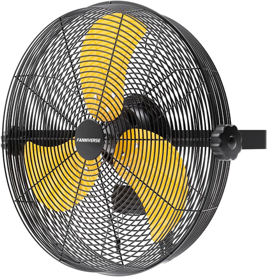 14 Inch Wall Fan Pro Series - Waterproof Motor High Velocity Wall Mount Fans for Commercial, Residential, Warehouse, Covered Patio, Shop, Garage, Barn 3 Speed 3000 CFM UL Safety Listed
