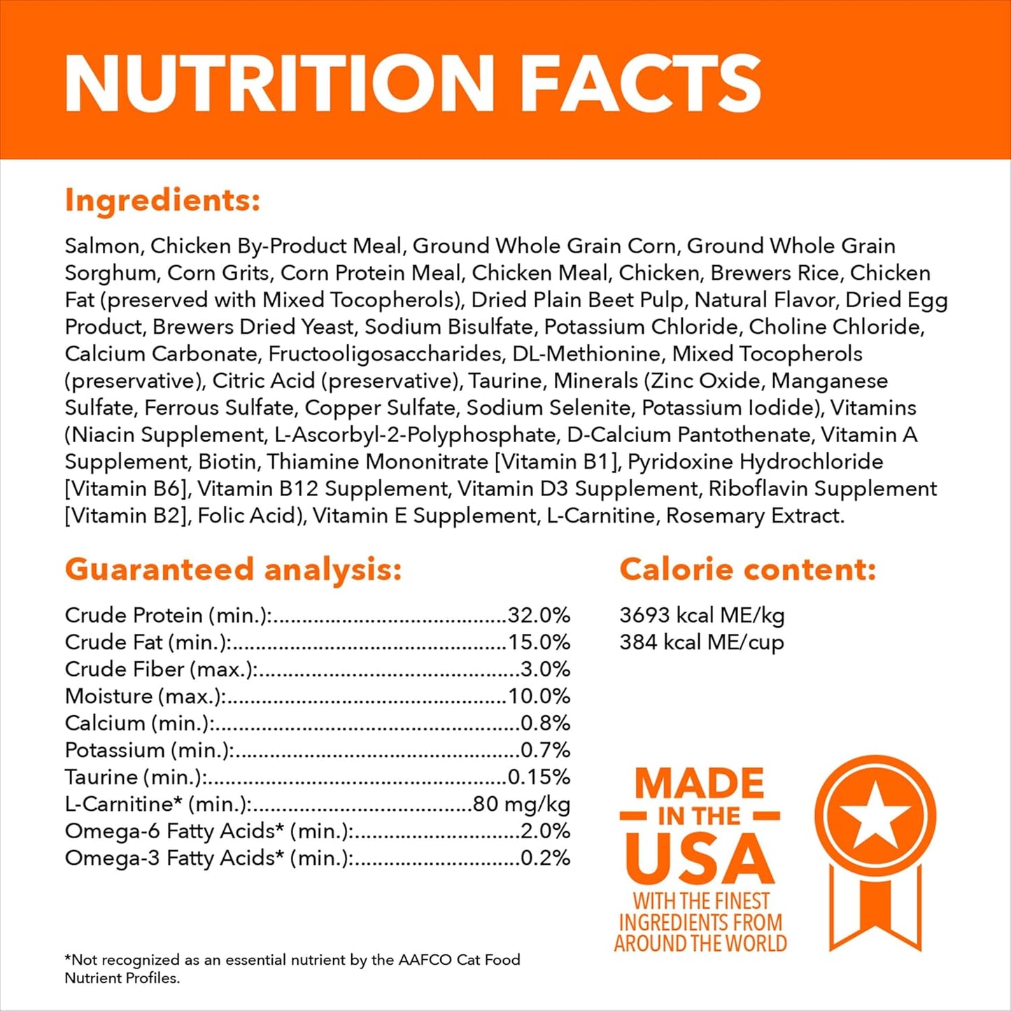 IAMS Proactive Health Adult Healthy Dry Cat Food with Real Salmon, 7 lb. Bag