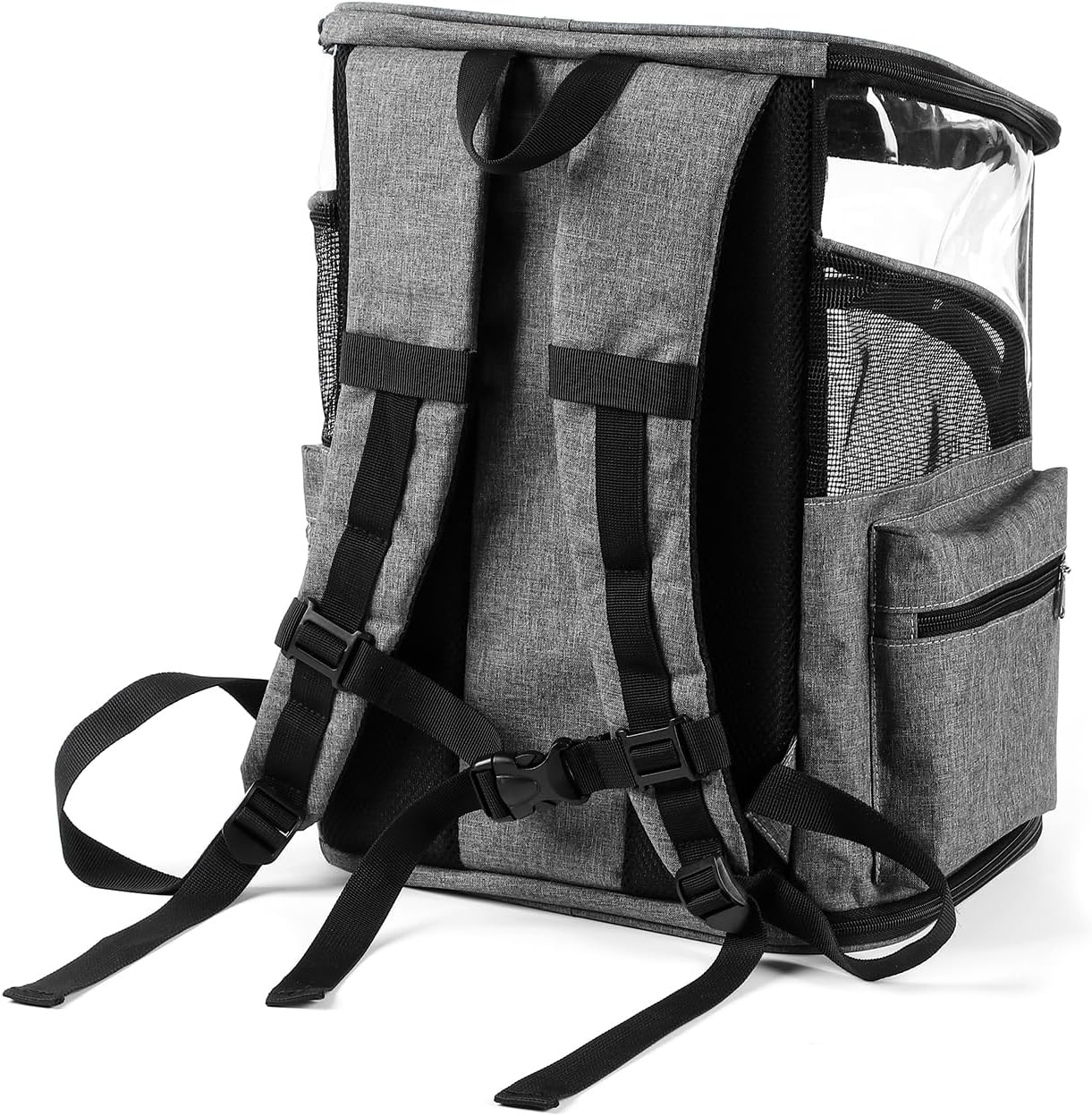 Cat Carriers Dog Carrier Pet for Small Medium Cats Dogs Puppies up to 25 Lbs, TSA Airline Approved Soft Sided, Collapsible Travel Puppy - Black Grey (L: 15.8" LX12.6 WX19.7 H, Black)