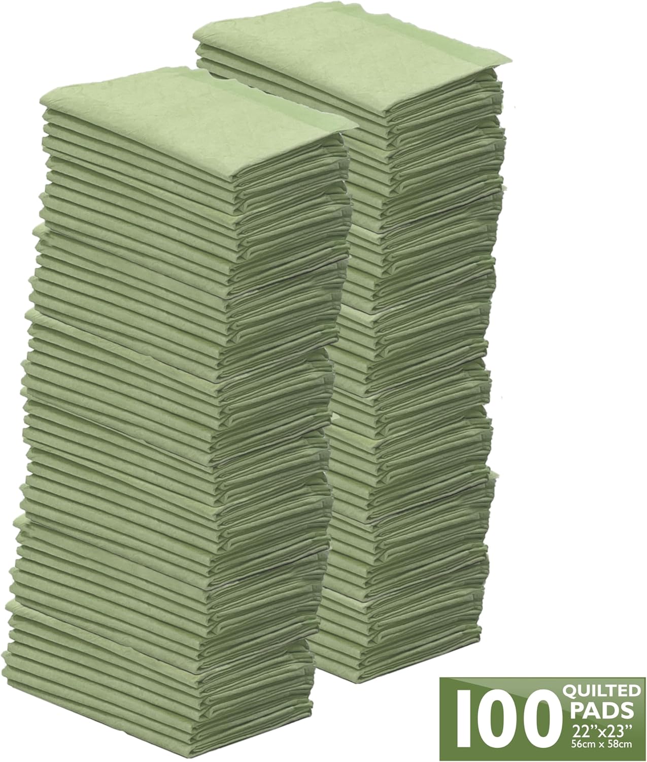 Four Paws Wee-Wee Superior Performance Bamboo Pee Pads for Dogs, Earth Friendly Dog & Puppy Potty Training Pads, Crate Liners, Housebreaking Supplies, 22" x 23" (100 Count)