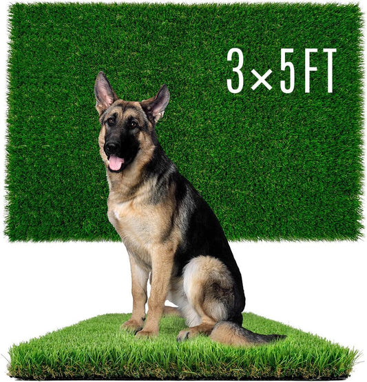 Dogs Grass for Potty Training, Artificial Grass for Dogs Puppy Fake Grass Pads 3×5ft Large Supplies Pets Litter Rugs for Puppy Training