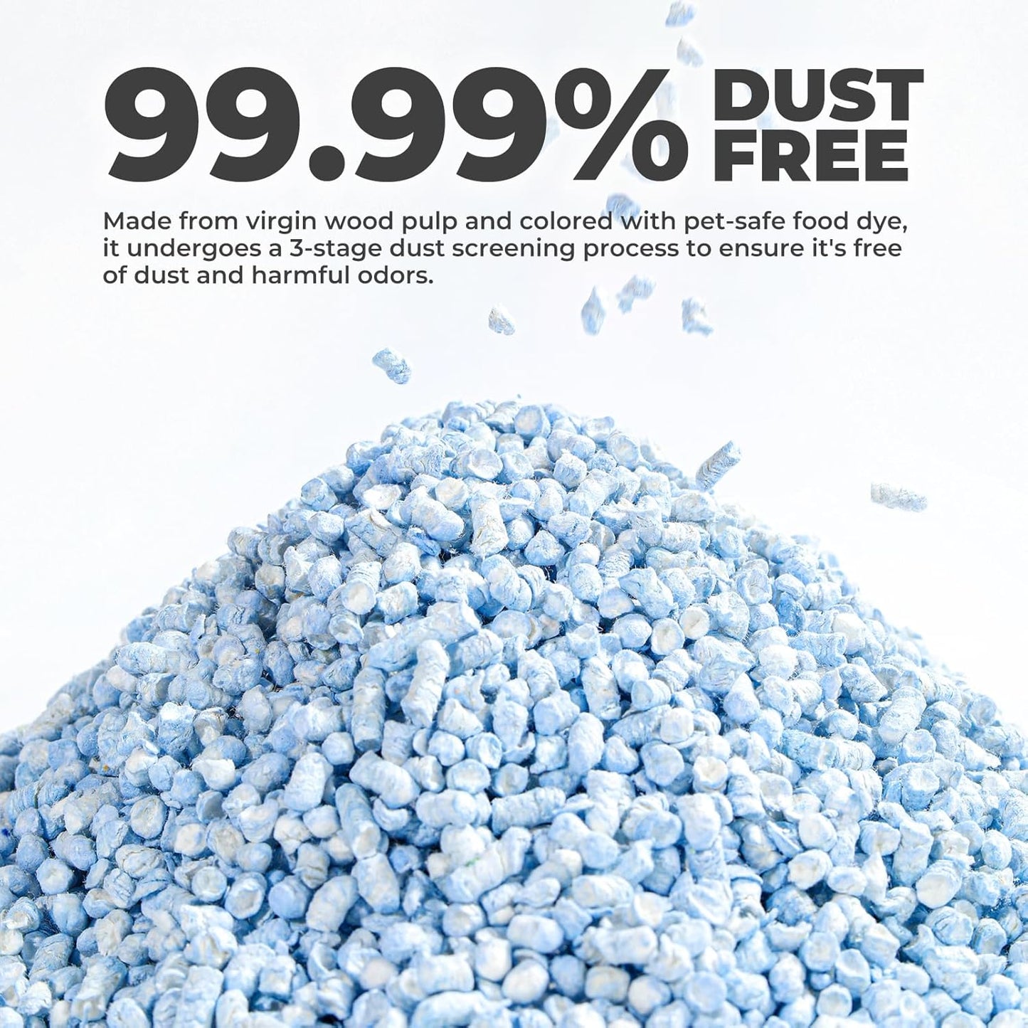 mini&moe Hamster Bedding Guinea Pig Bedding Paper Pellet Bedding: Odor Control & Moisture Absorbent Natural Paper Pellet Bedding - for Small Animal Guinea Pigs,Rabbits Bedding 1.98lbs