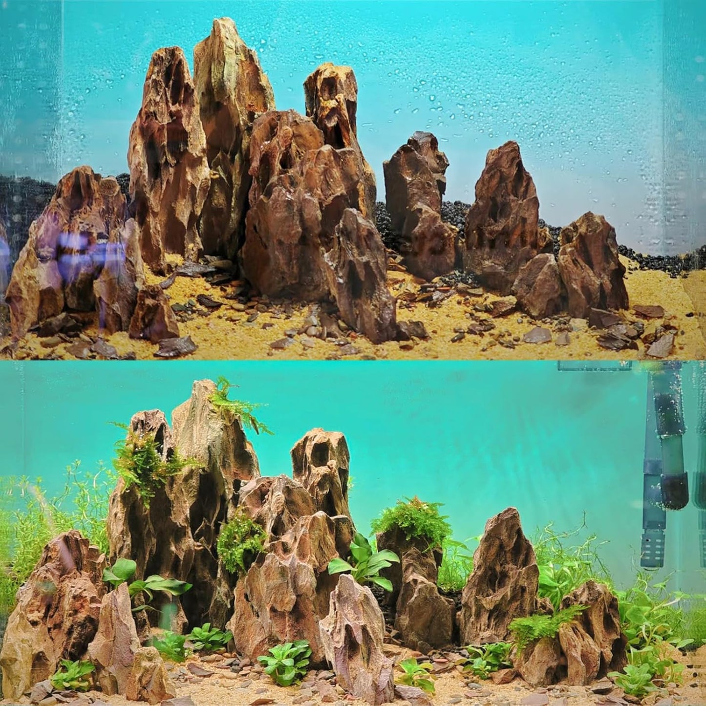 5LB Aquarium Rocks Dragon Stone for Aquariums Landscaping Model Fish Tanks Terrariums Vivariums Model Decoration-2 to 4 Inches