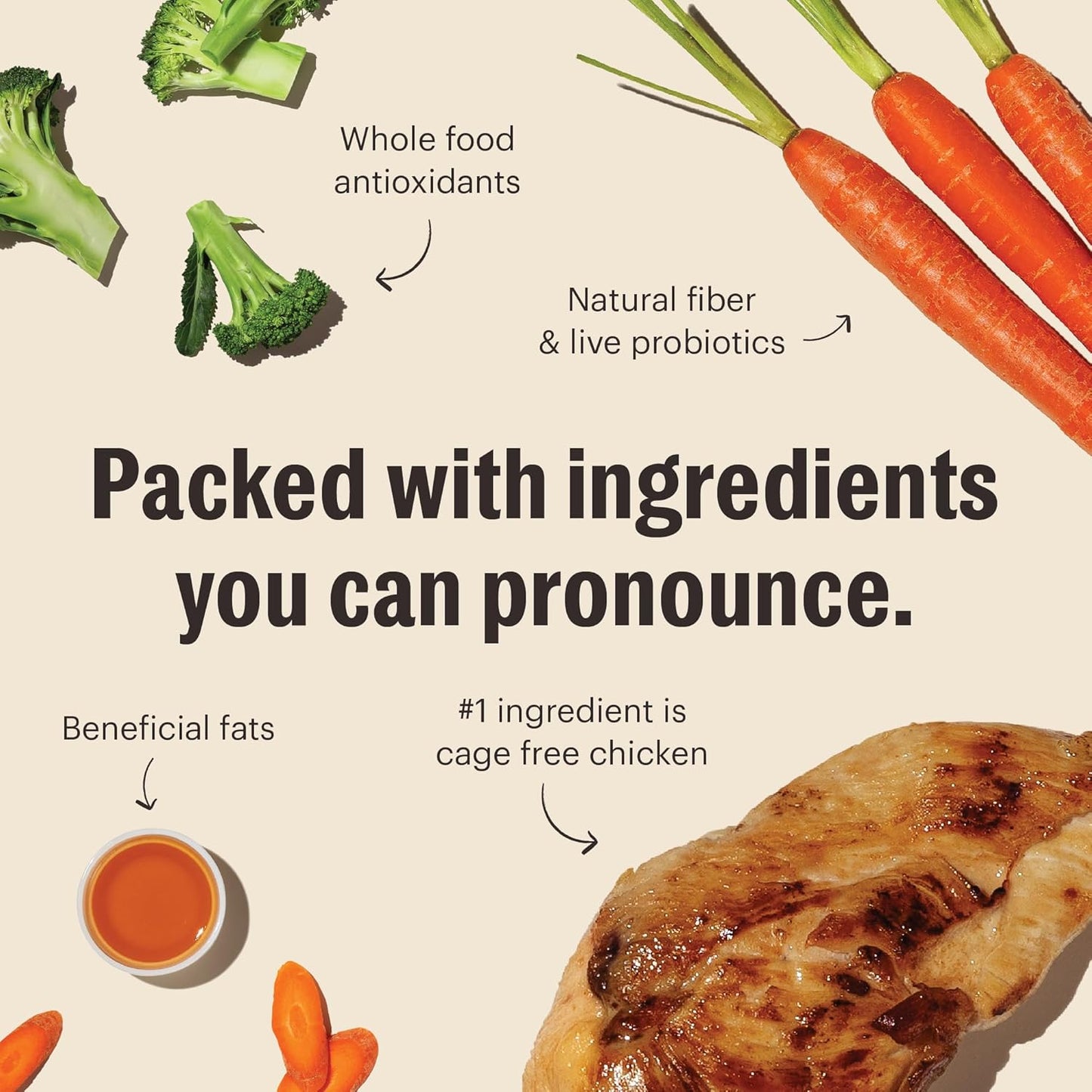 The Honest Kitchen Whole Food Clusters Small Breed Blend Grain Free Dry Dog Food - Chicken, 10 Pound Bag