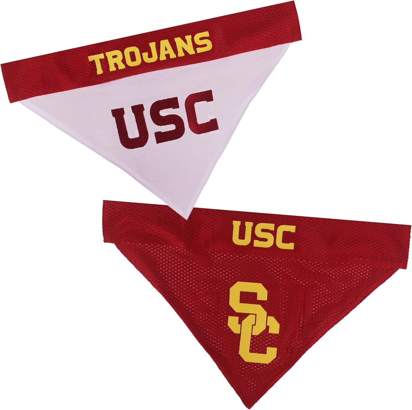 Pets First Collegiate Pet Accessories, Reversible Bandana, USC Trojans, Small/Medium