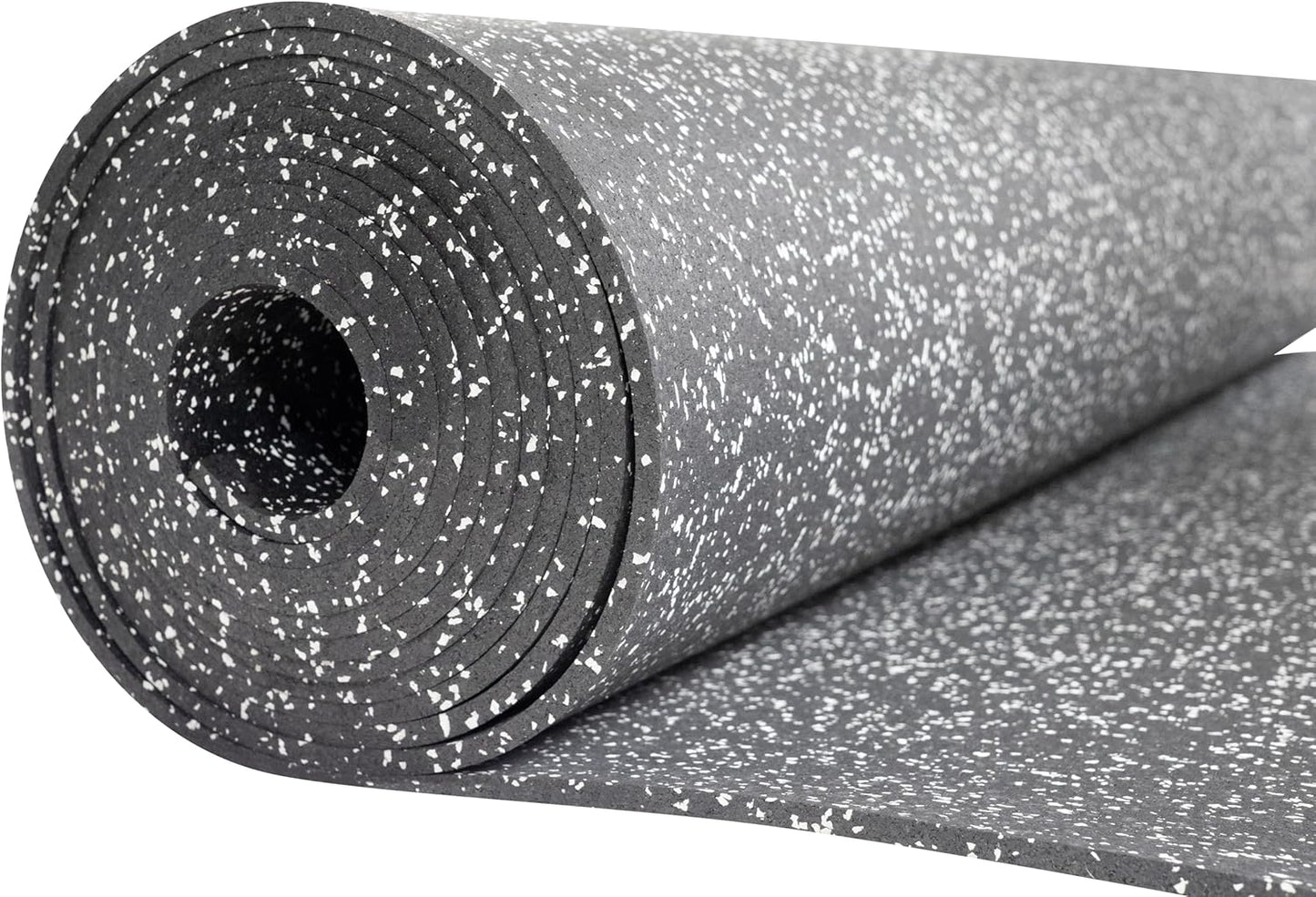 Playsafer Genaflex Rubber Gym Floor Mat, Heavy Duty Commercial Protective Gym Flooring Roll - 8mm Thick (10% Grey, 4' X 10')