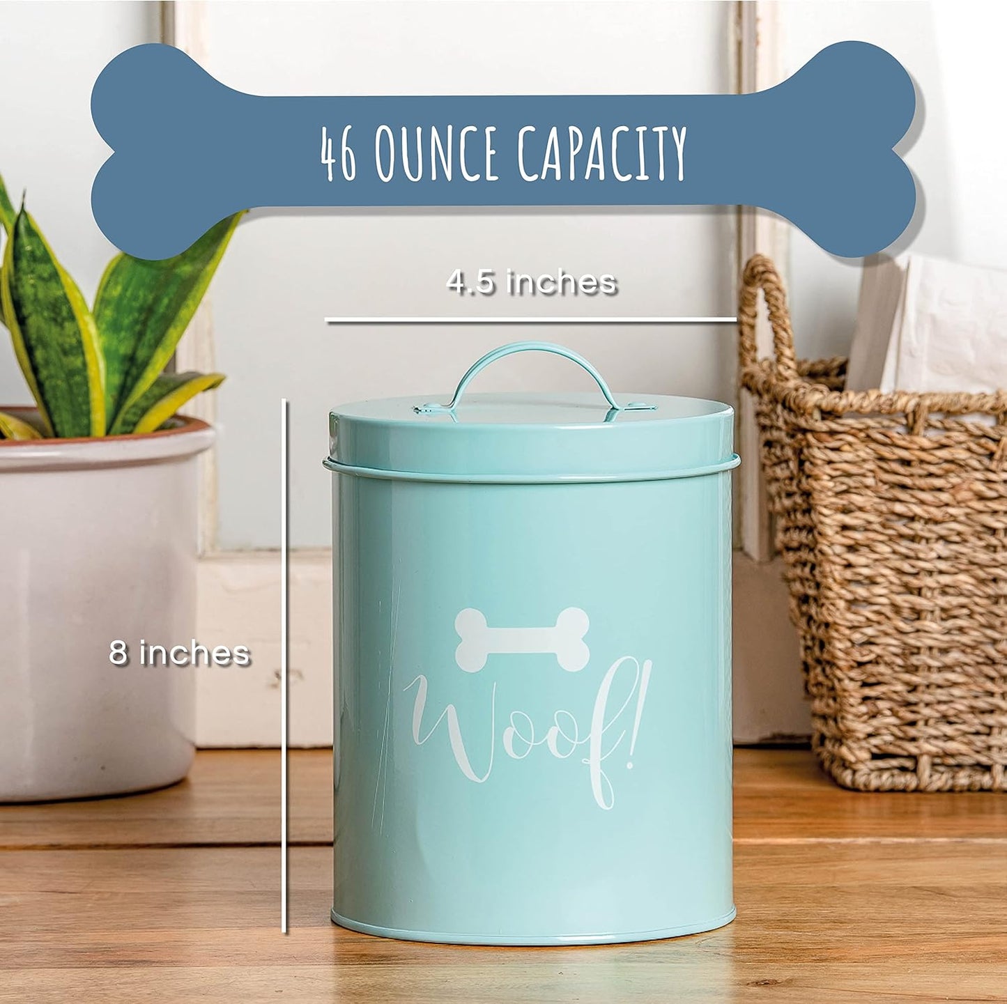 Park Life Designs 1.4 Qt. Small Treat Canister (Casper (Powder Blue))