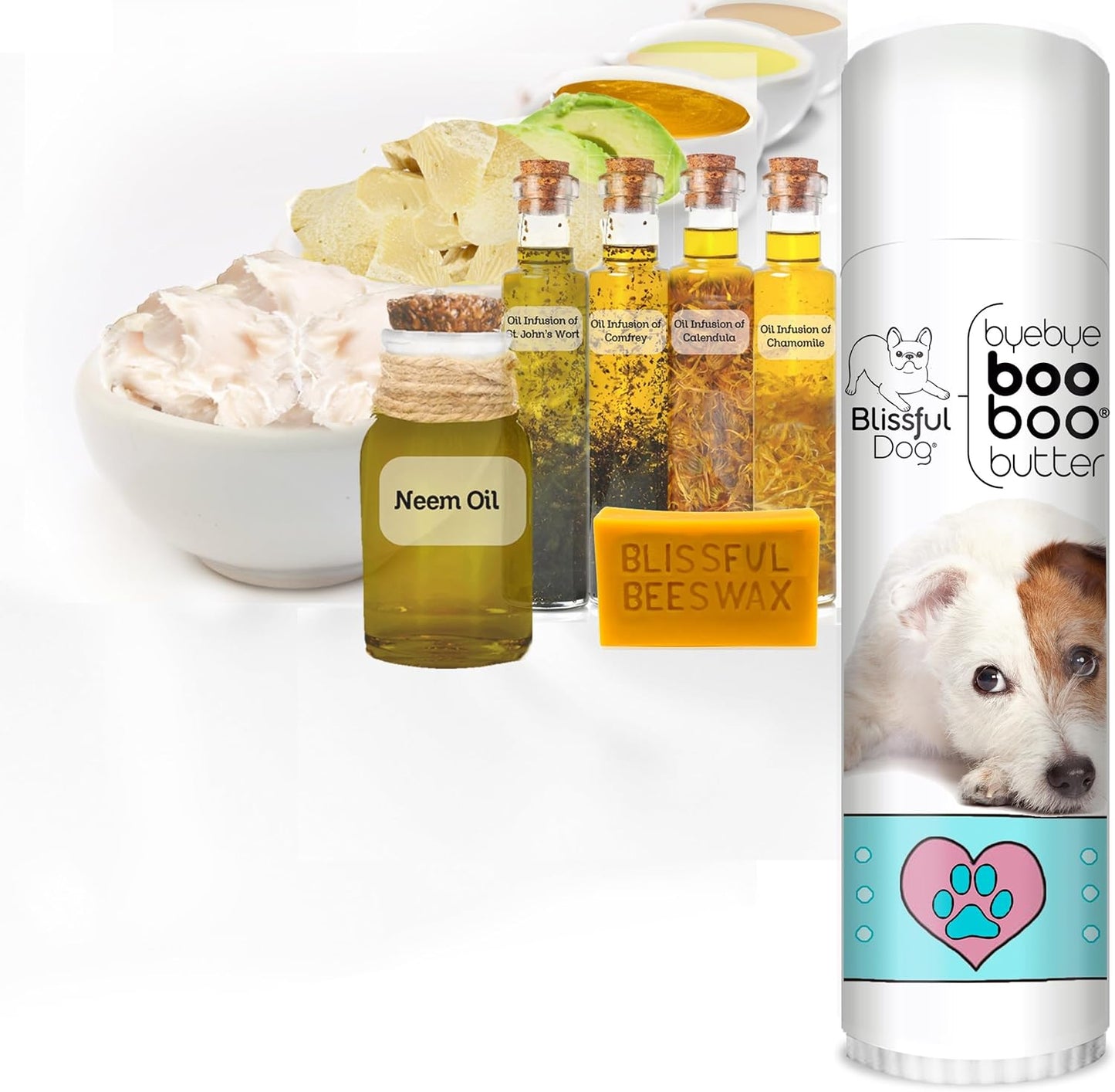 The Blissful Dog .50 oz Tube Jack Russell Terrier Booboo Butter