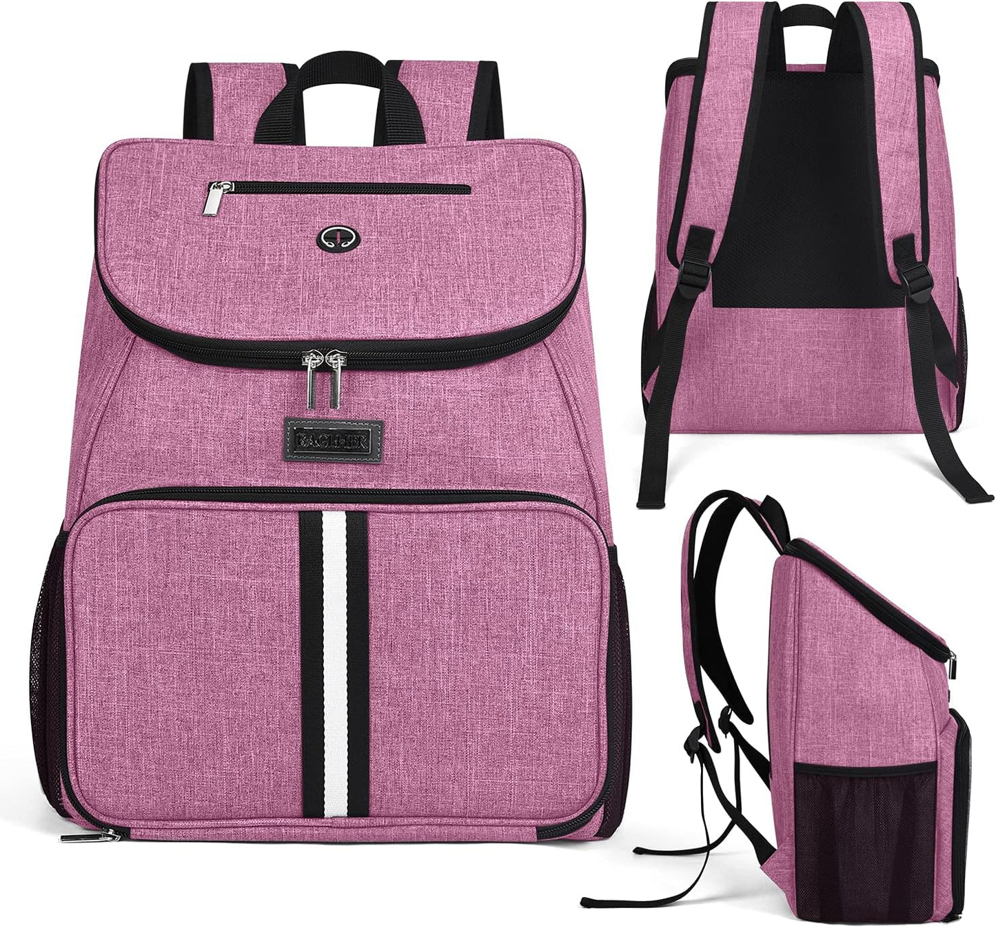 BAGLHER丨Dog Travel Bag, Airline Approved Pet Supplies Backpack, Dog Travel Backpack with 2 Silicone Collapsible Bowls and 2 Food Baskets