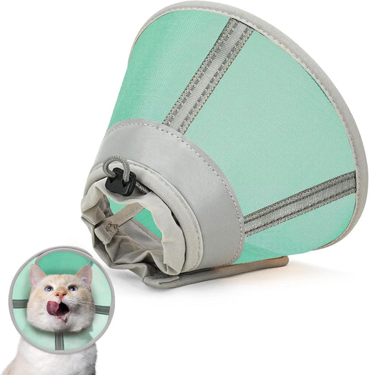 Cat Cone Collar Soft, Cat Recovery Collar for Large Medium Small Cats Kittens, Kitten Cone Alternative After Surgery