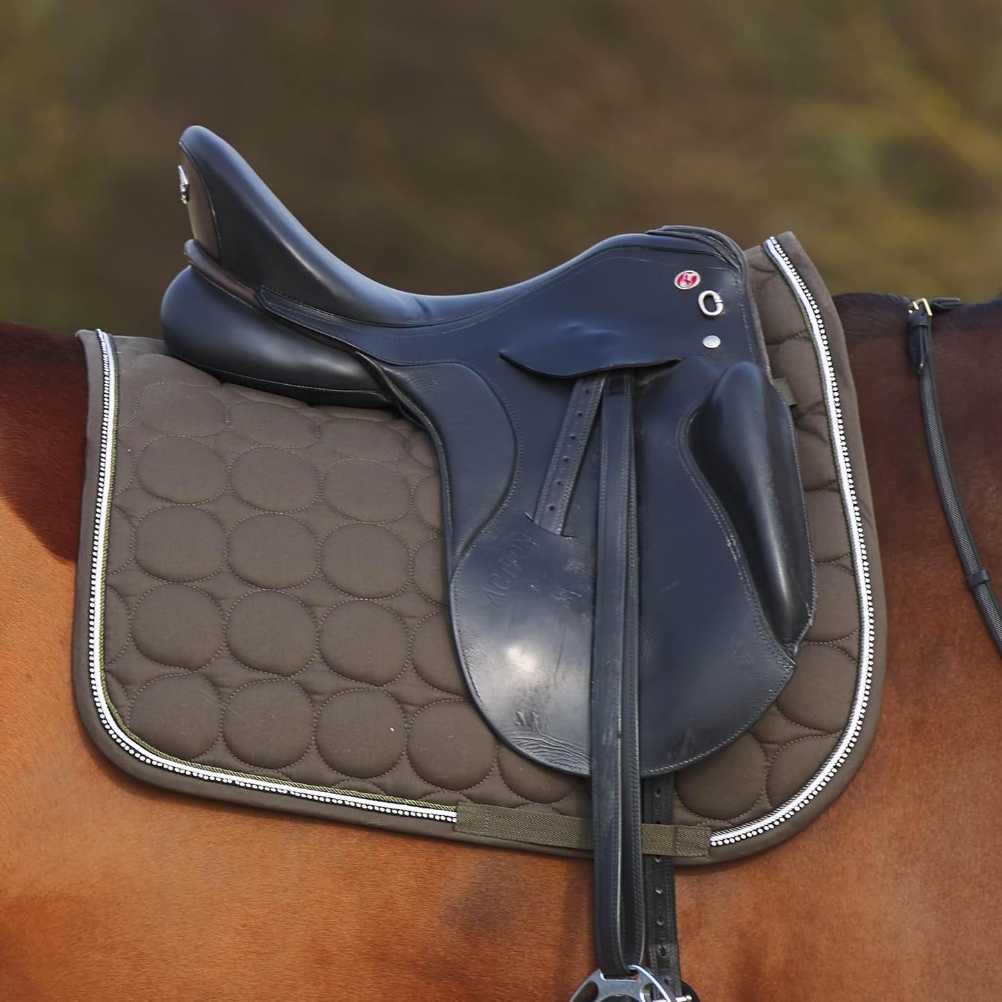 HORZE Marquess Quilted Quick-Dry Dressage Saddle Pad with Crystal Trim