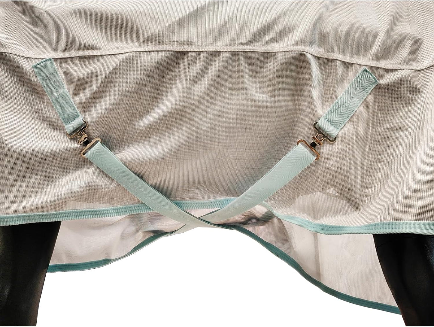 BARN & STABLE Breathable and Tear-Resistant Horse Fly Sheet with UV Protection Equine Summer Sheet Horse Fly Blanket with Removable Web Leg Straps