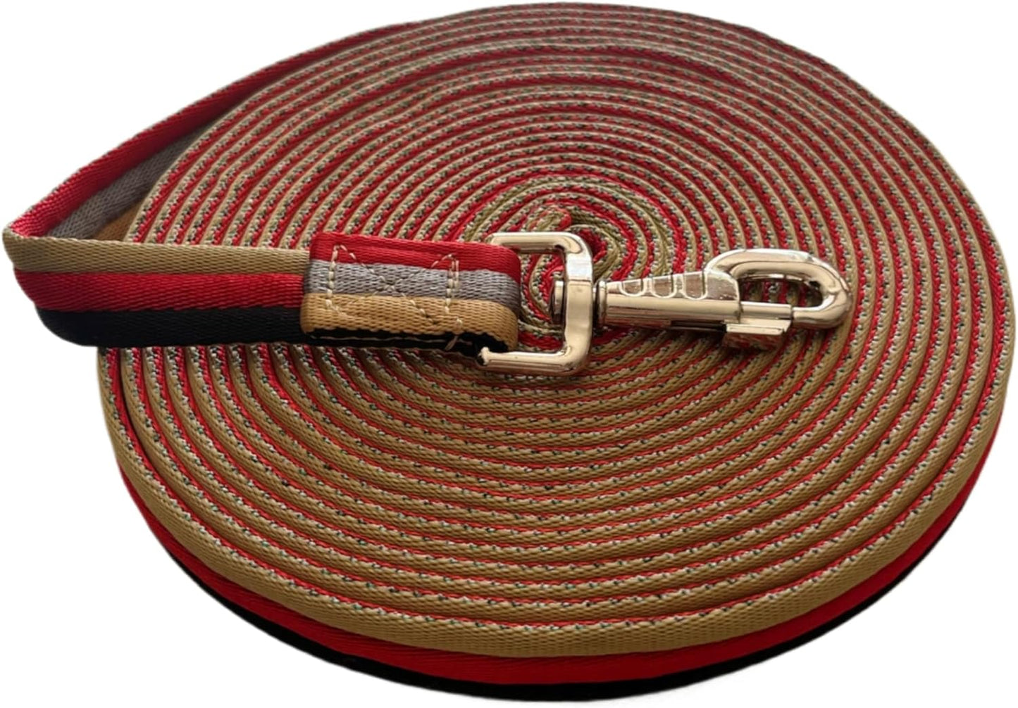 Premium Horse Training Lunge Line with Alloy Trigger Buckle for Accurate Equestrian Training of 26 Foot (8 Meters)