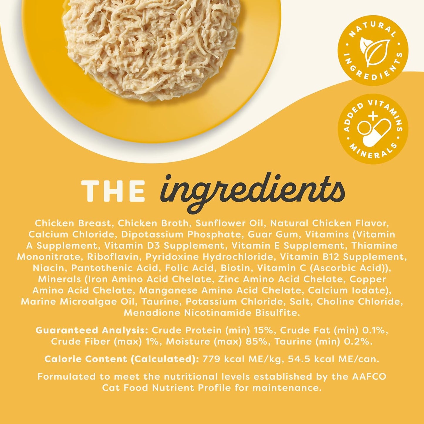 Applaws Vitality Wet Cat Food in Broth, Natural Canned Cat Food, Wet Food for Cats with Added Vitamins and Minerals, Grain Free, Carrageenan Free, Chicken Breast in Broth (24 Count, 5.5oz Cans)