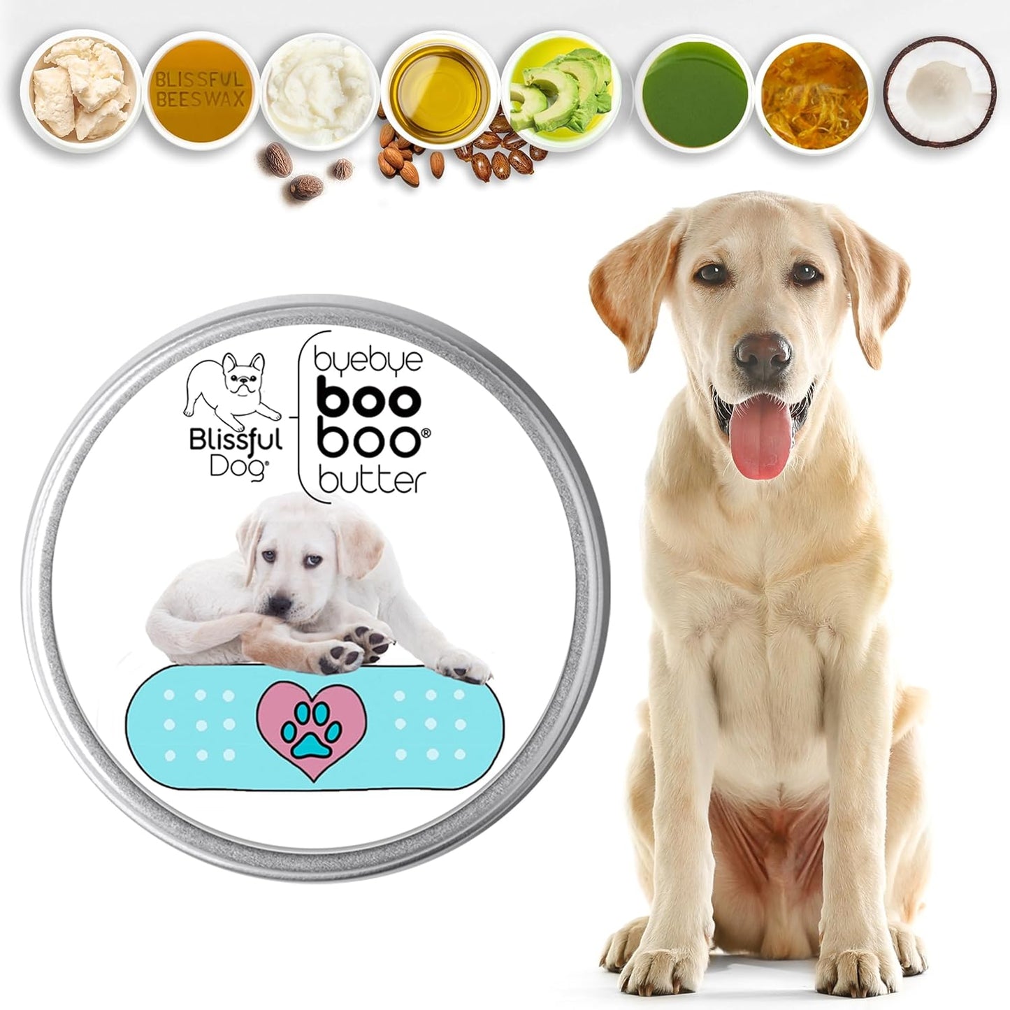 The Blissful Dog 4 oz TIN Labrador Retriever Booboo Butter