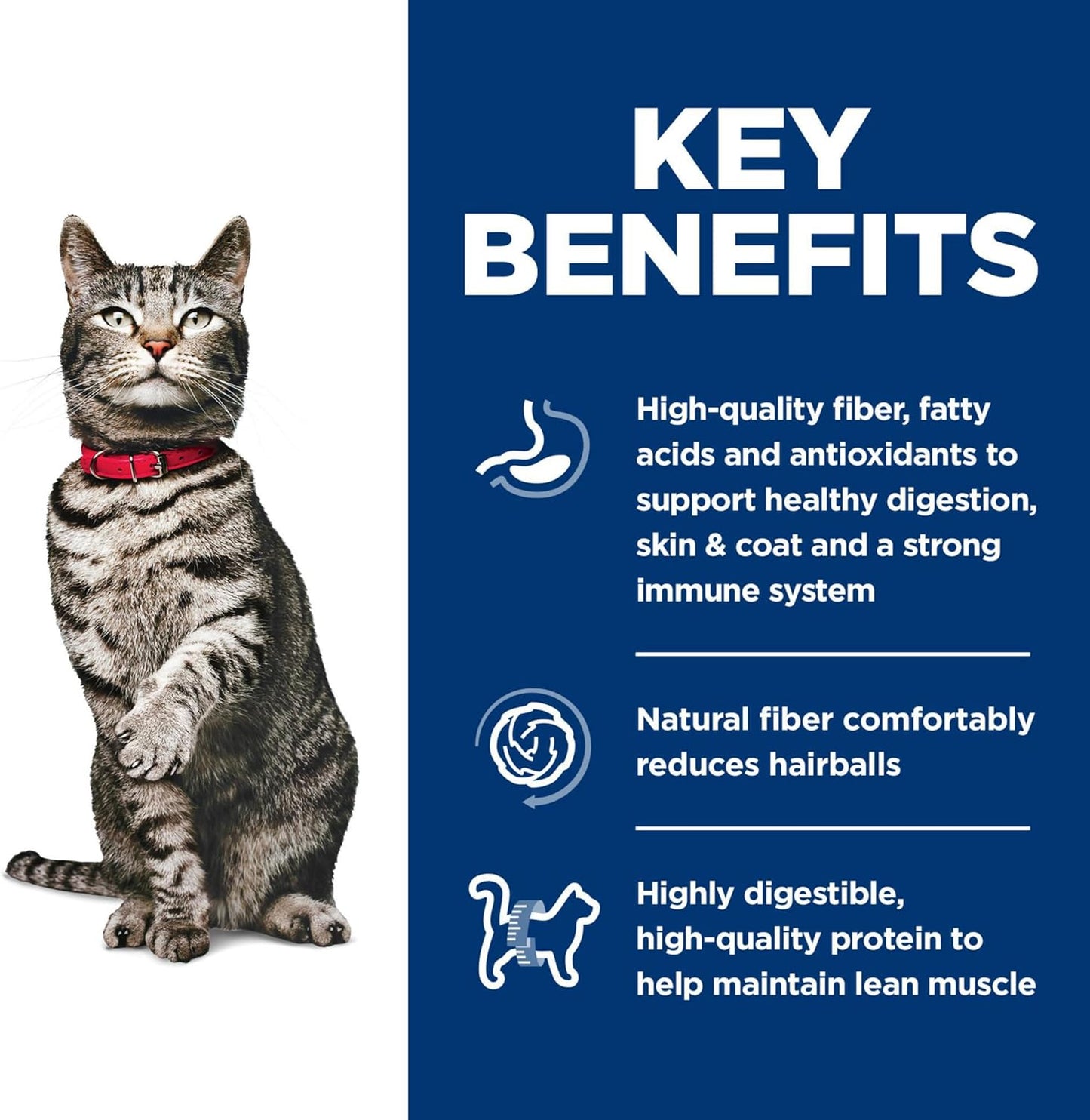 Hill's Science Diet Urinary Hairball Control, Adult 1-6, Urinary Track Health & Hairball Control Support, Dry Cat Food, Chicken Recipe, 7 lb Bag