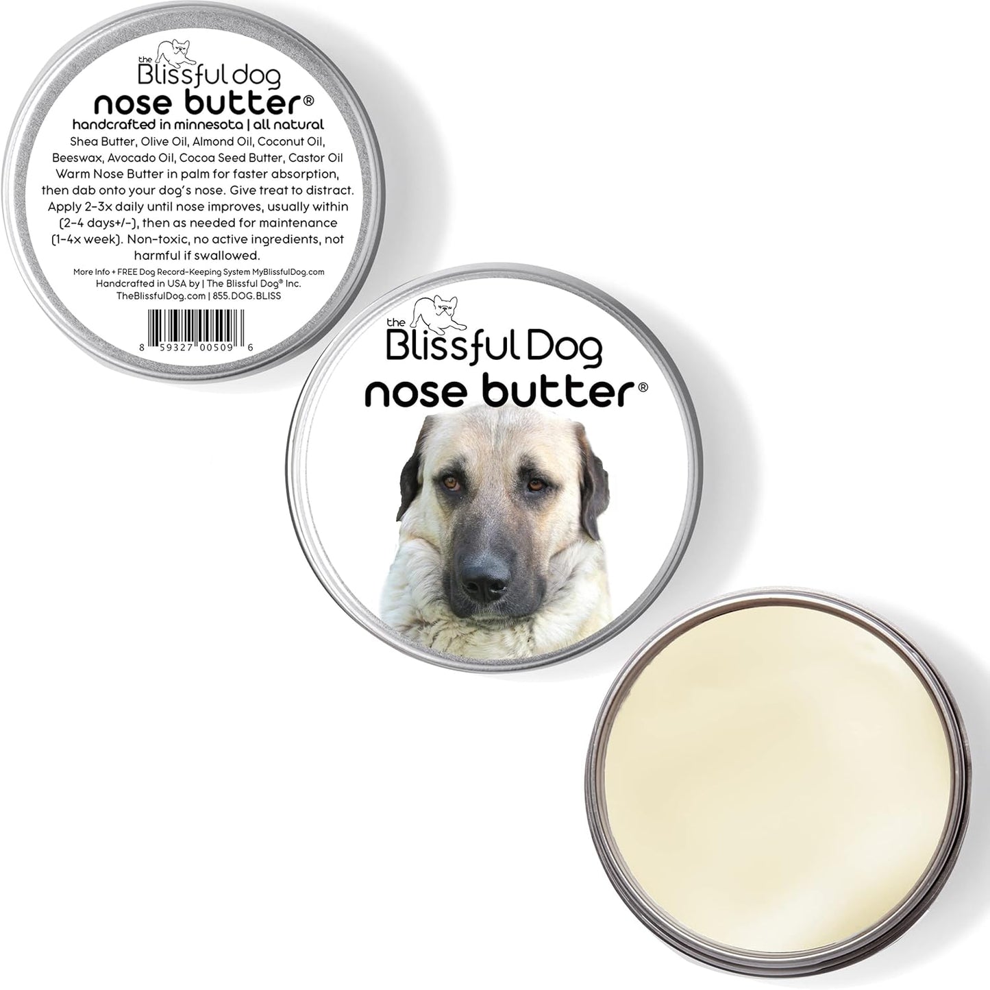 The Blissful Dog Anatolian Shepherd Nose Butter, 8OZ