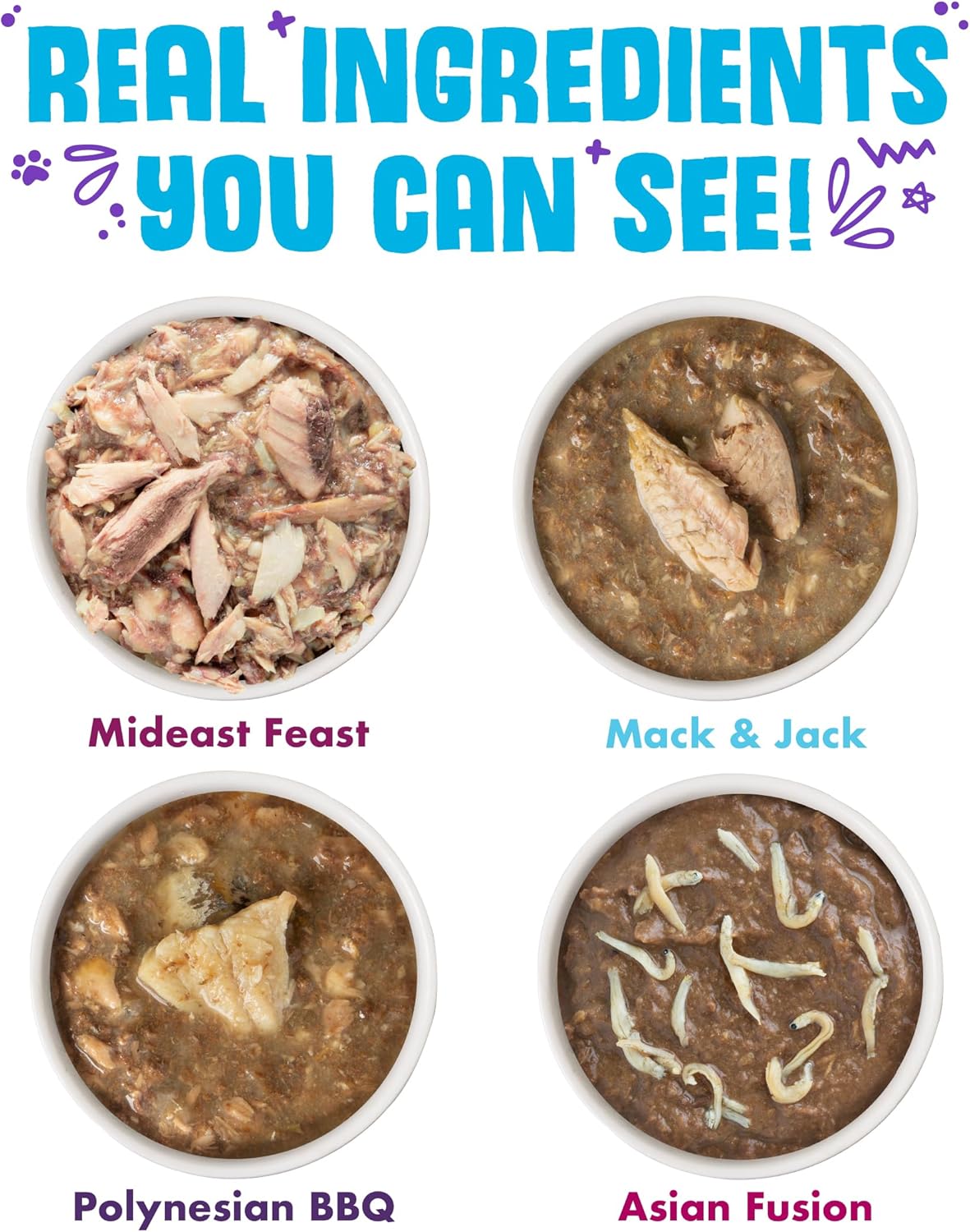 Weruva Classic Cat Food, Variety Pack, Frisky Fishin' Friends Wet Cat Food, 5.5oz Cans (Pack of 24)