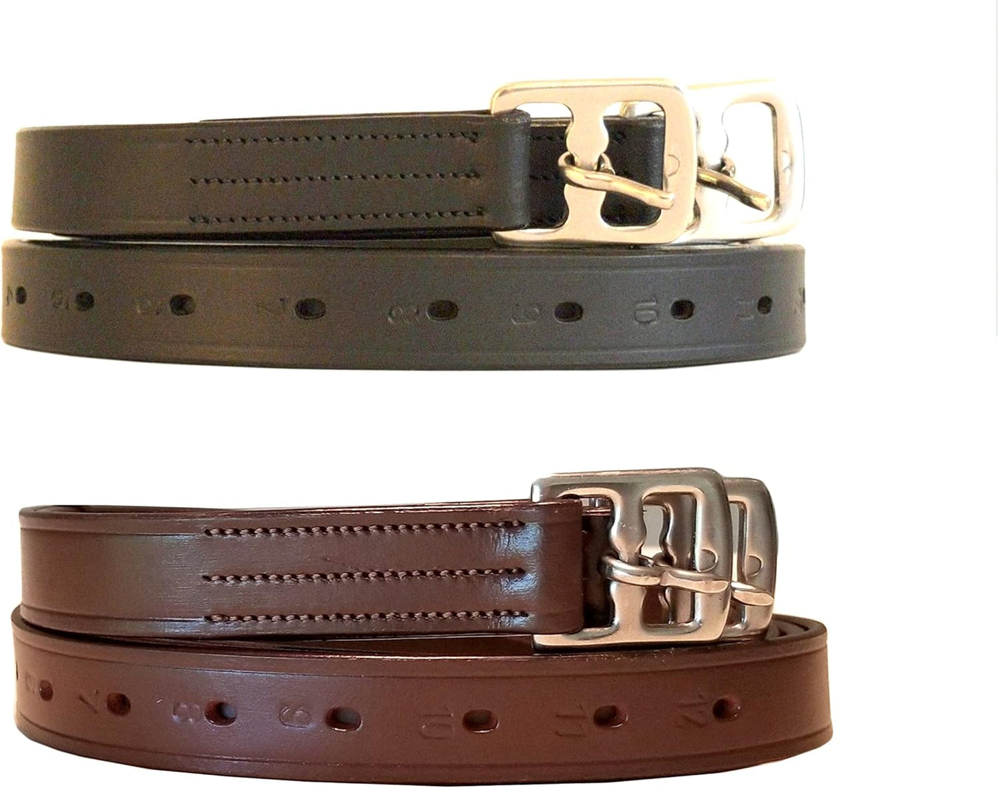 SIE 46”/ 48” / 54” / 56" / 60” English Premium Leather Stirrup Leathers Kids/Adult