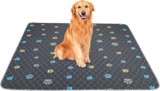 Aitmexcn Washable Dog Pee Pad, 2PCS 100% Waterproof Whelping Training Mat for Puppy/Senior, Fast Drying Reusable Pads for Indoor, Outdoor and Car Travel - 36'' x 48''