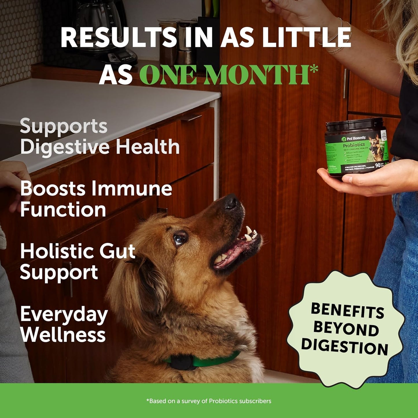 Probiotics for Dogs - Digestive Enzymes Promotes Gut Health, Dog Probiotics for Diarrhea & Bowel Support, Prebiotics for Immunity Health & Itch Relief (Pumpkin 180 ct)