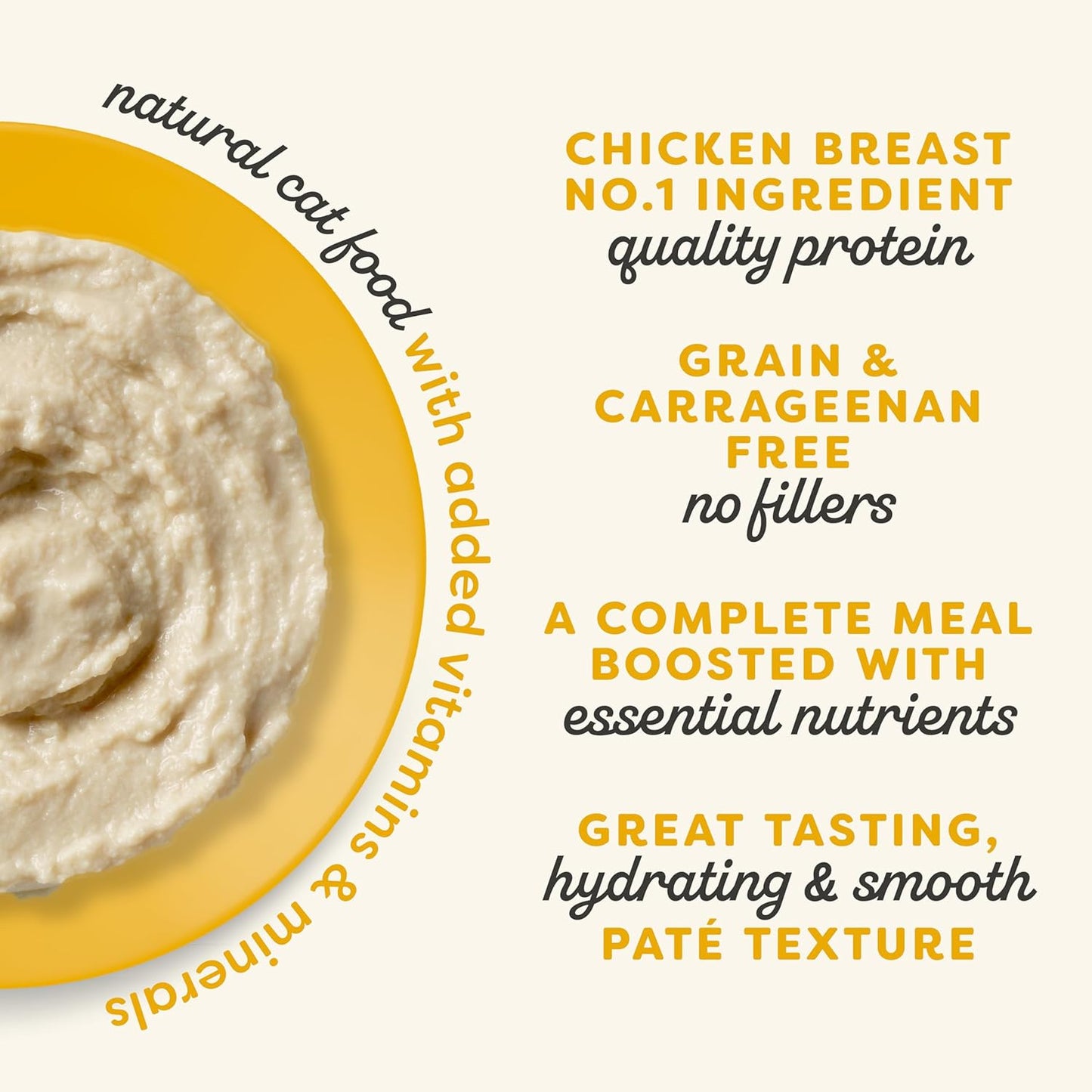 Applaws Vitality Wet Cat Food Paté, Natural Canned Cat Food, Wet Food for Cats with Added Vitamins and Minerals, Grain Free, Carrageenan Free, Chicken Breast (24 Count, 5.5oz Cans)