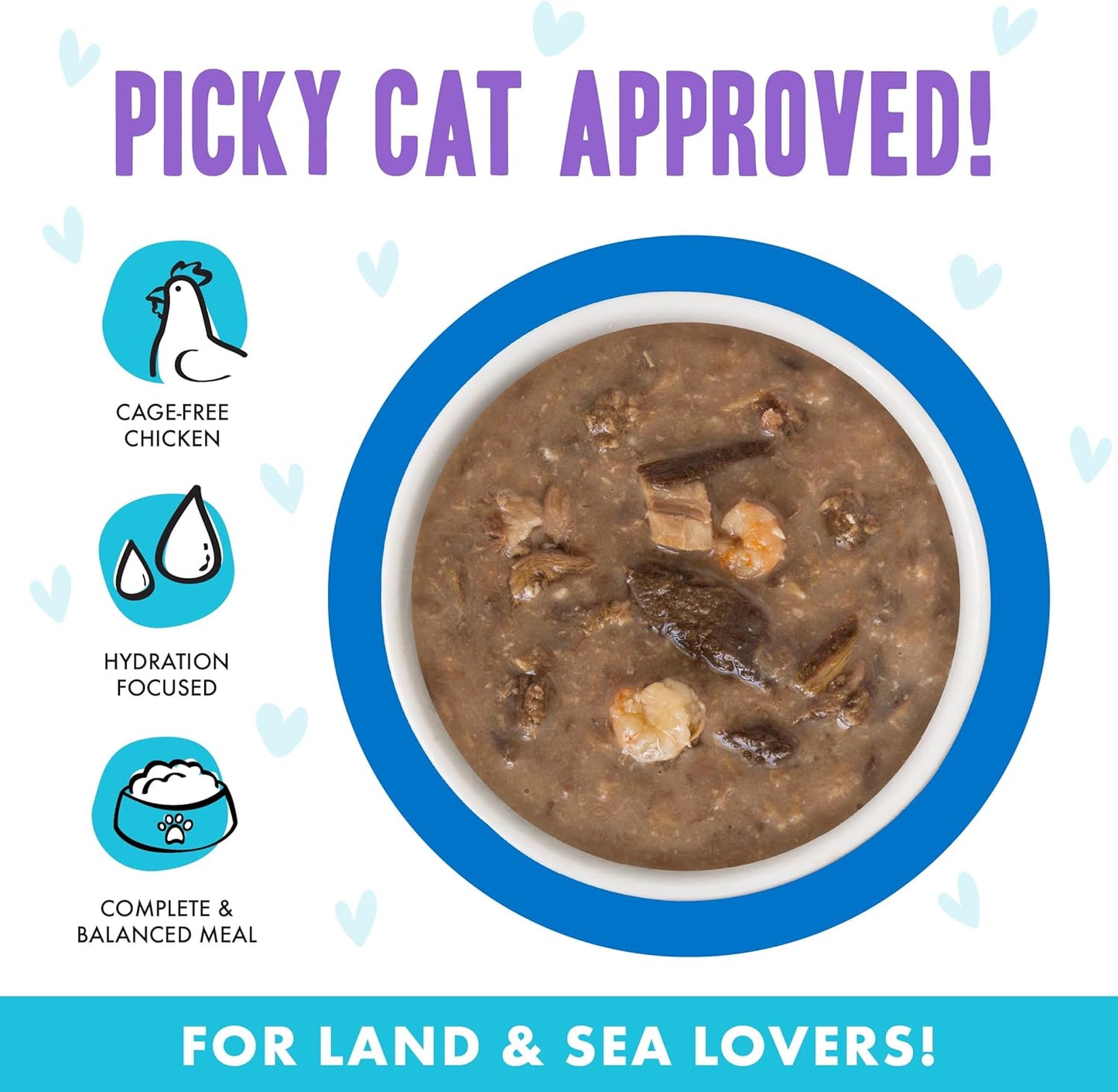 Weruva B.F.F. OMG - Best Feline Friend Oh My Gravy!, Ciao Baby! with Chicken & Shrimp in Gravy Cat Food, 2.8oz Pouch (Pack of 12)