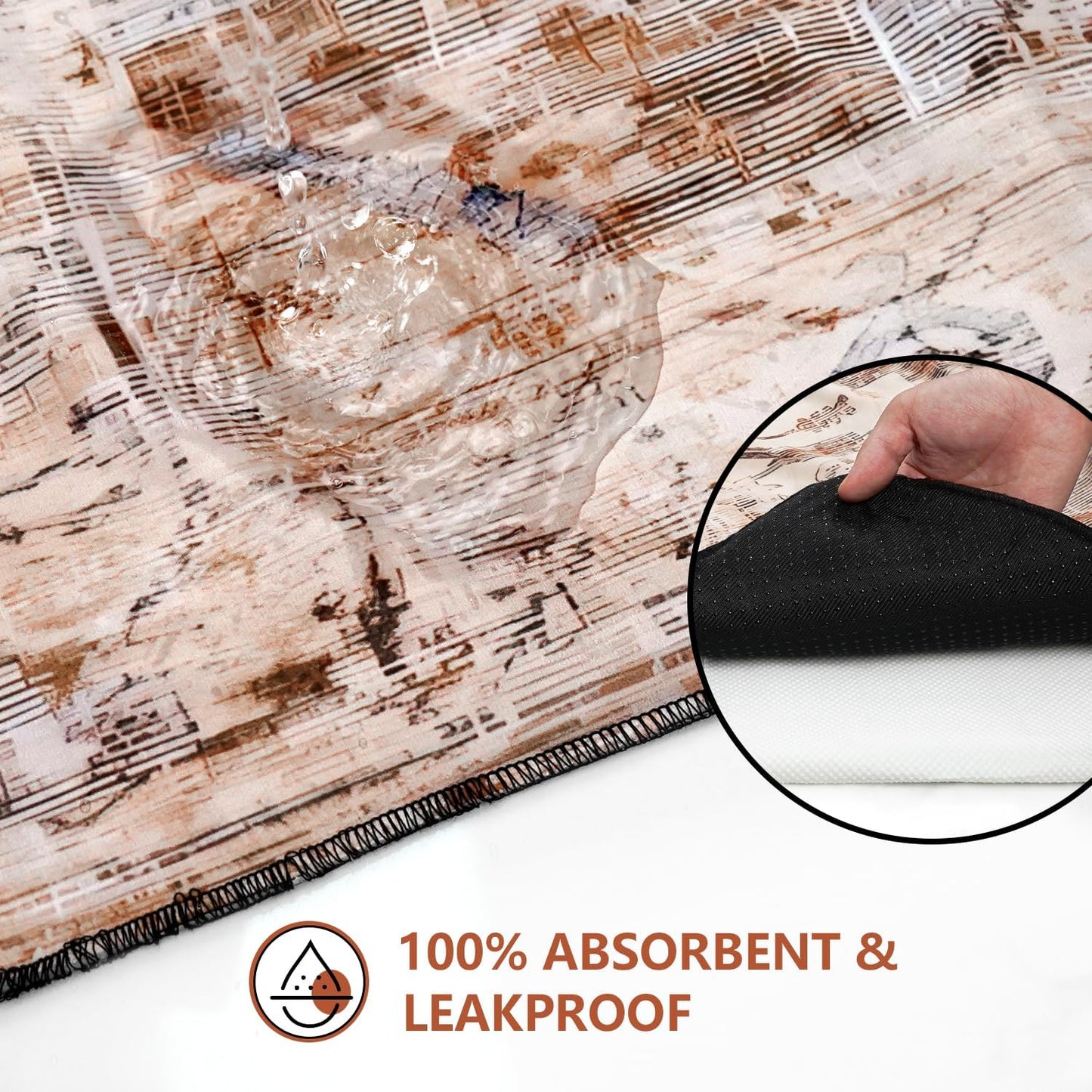 Washable Pee Pads for Dogs 2 Pack, Absorbent Reusable Puppy Pads Waterproof, Leakproof & Non-Slip Whelping Pad, Potty Training Pads for Dogs Playpen Mat 48x48